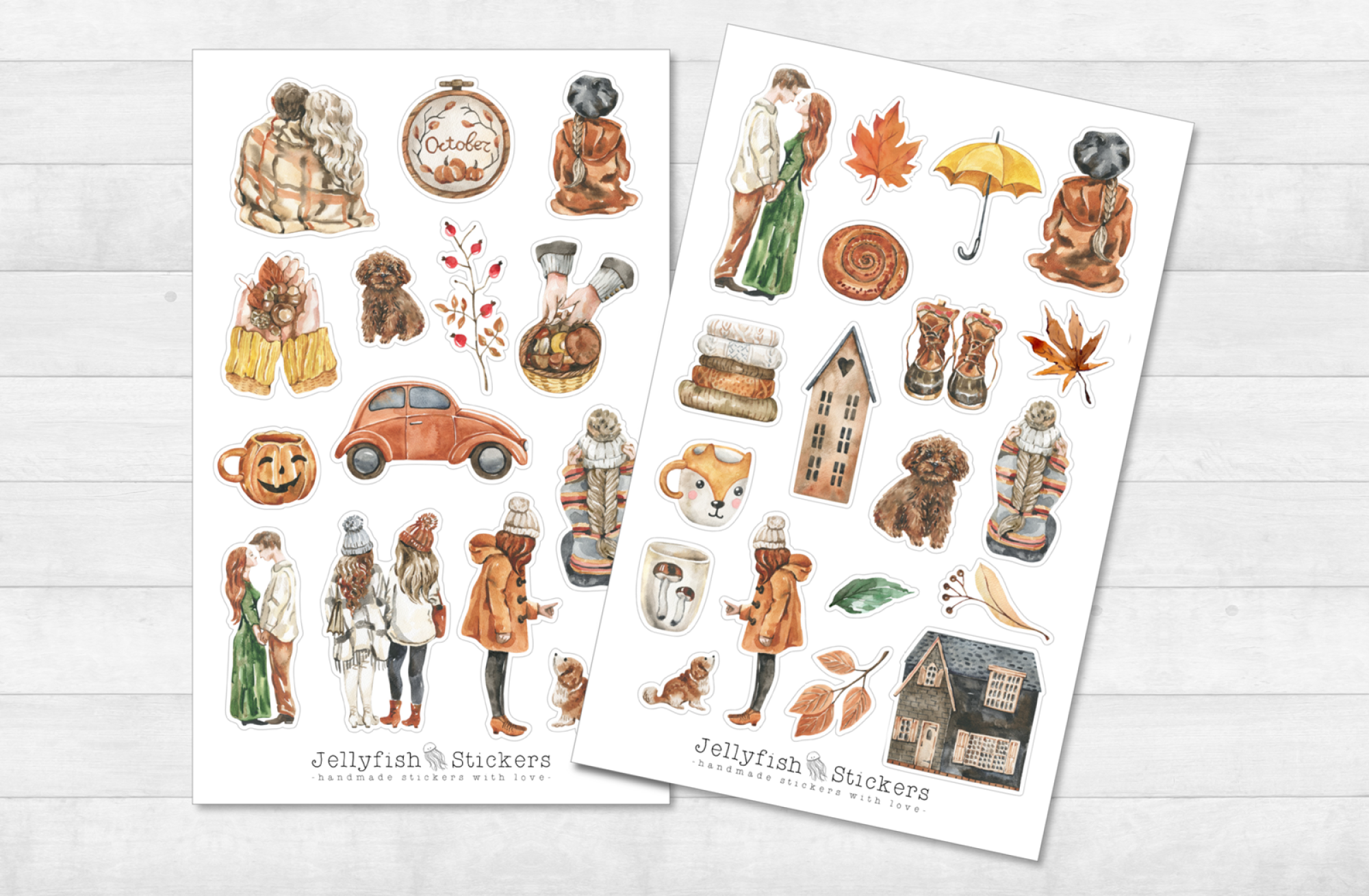 Herbst Sticker Set