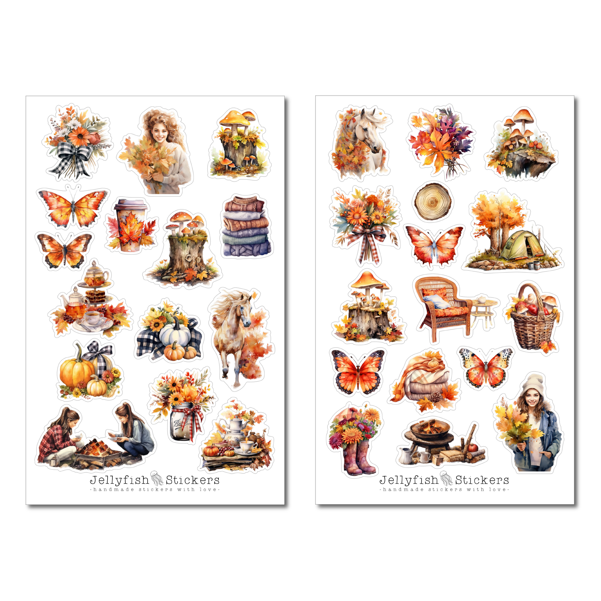 Herbst Sticker Set