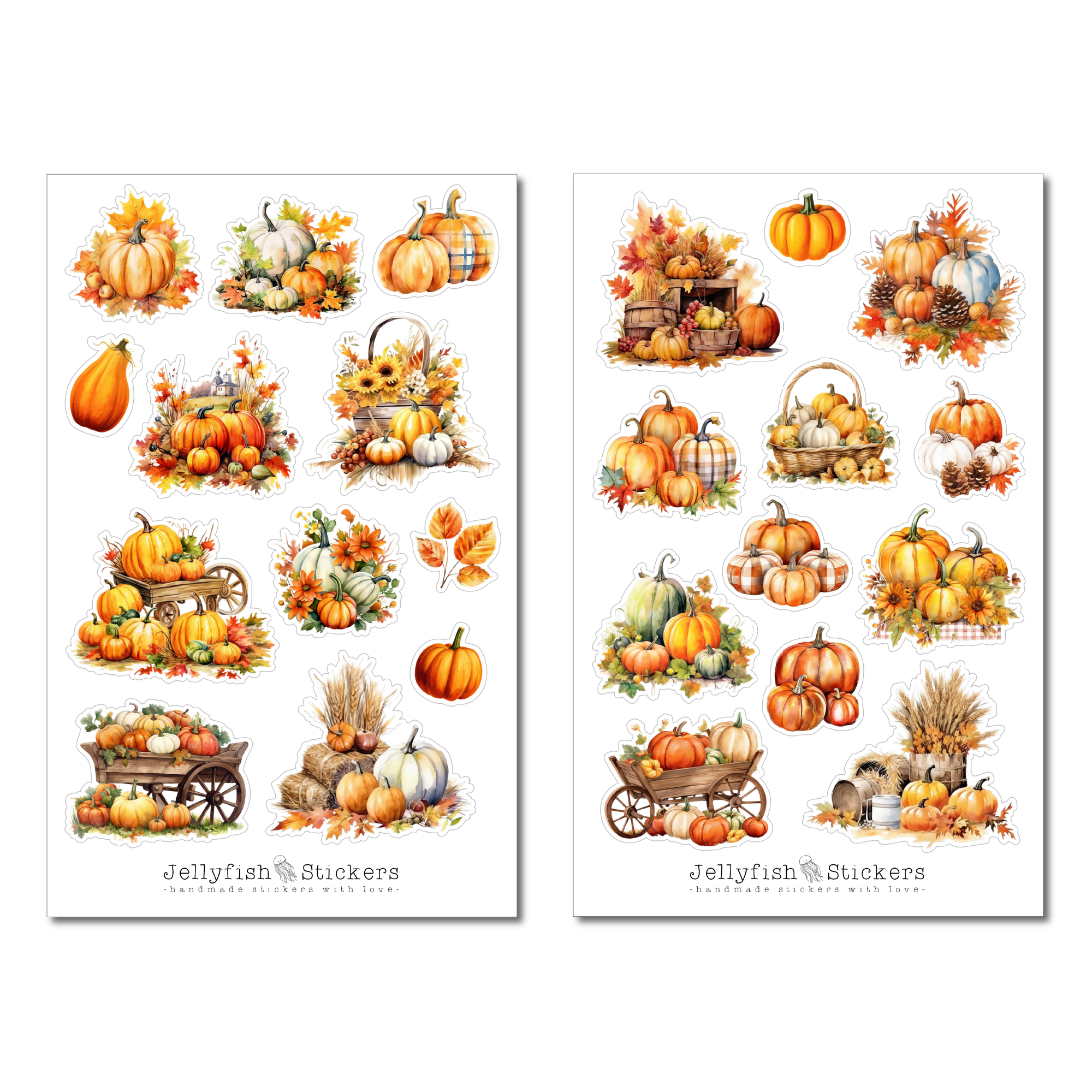 Kürbis Sticker Set