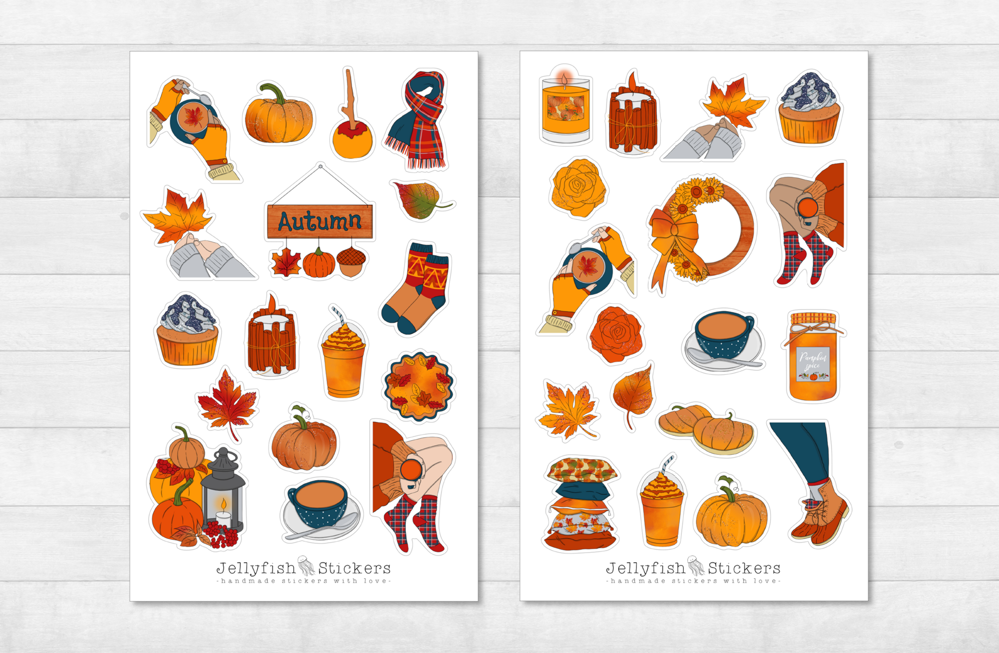 Girls Autumn Sticker Set