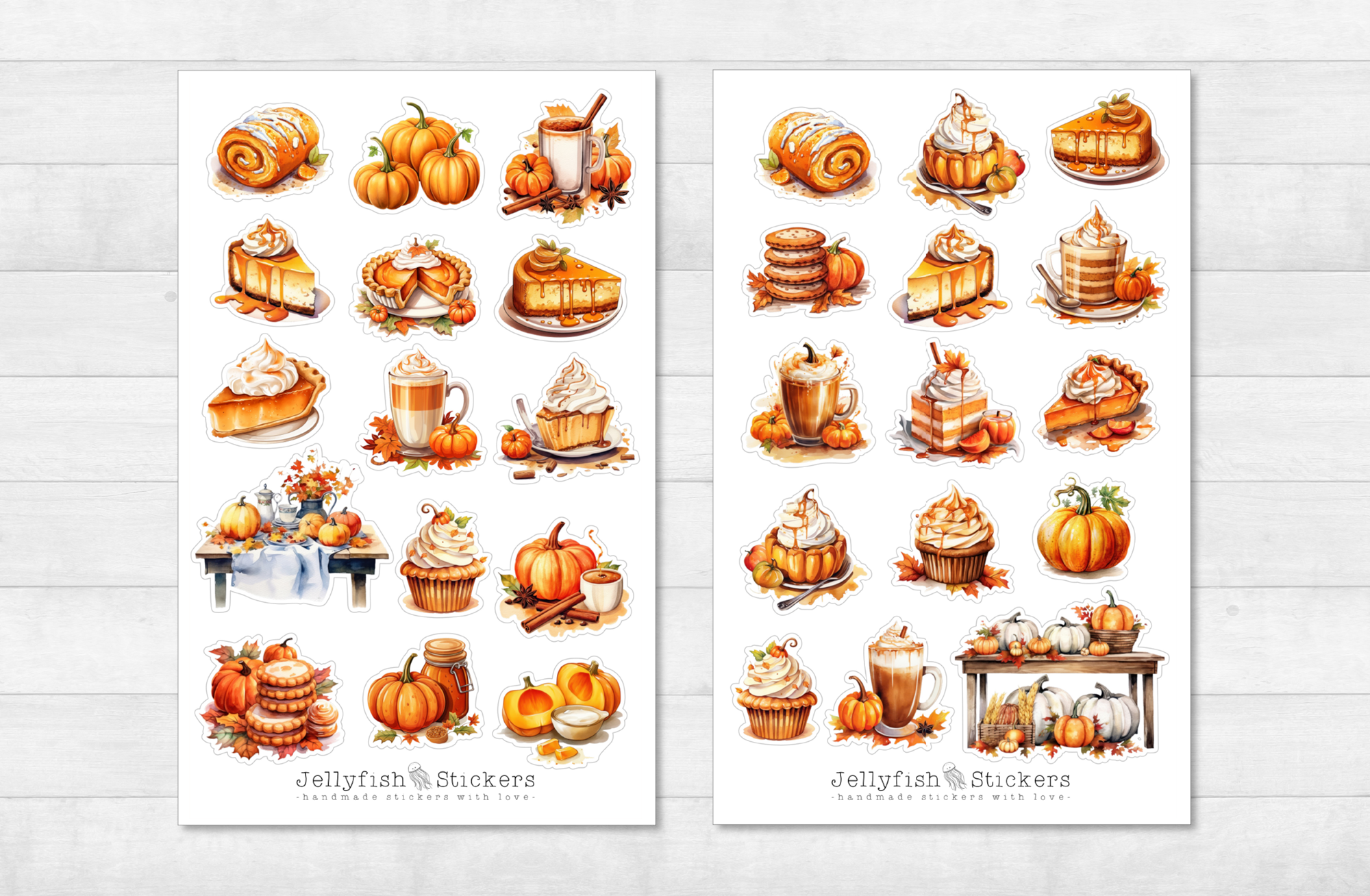 Pumpkin Dessert Sticker Set