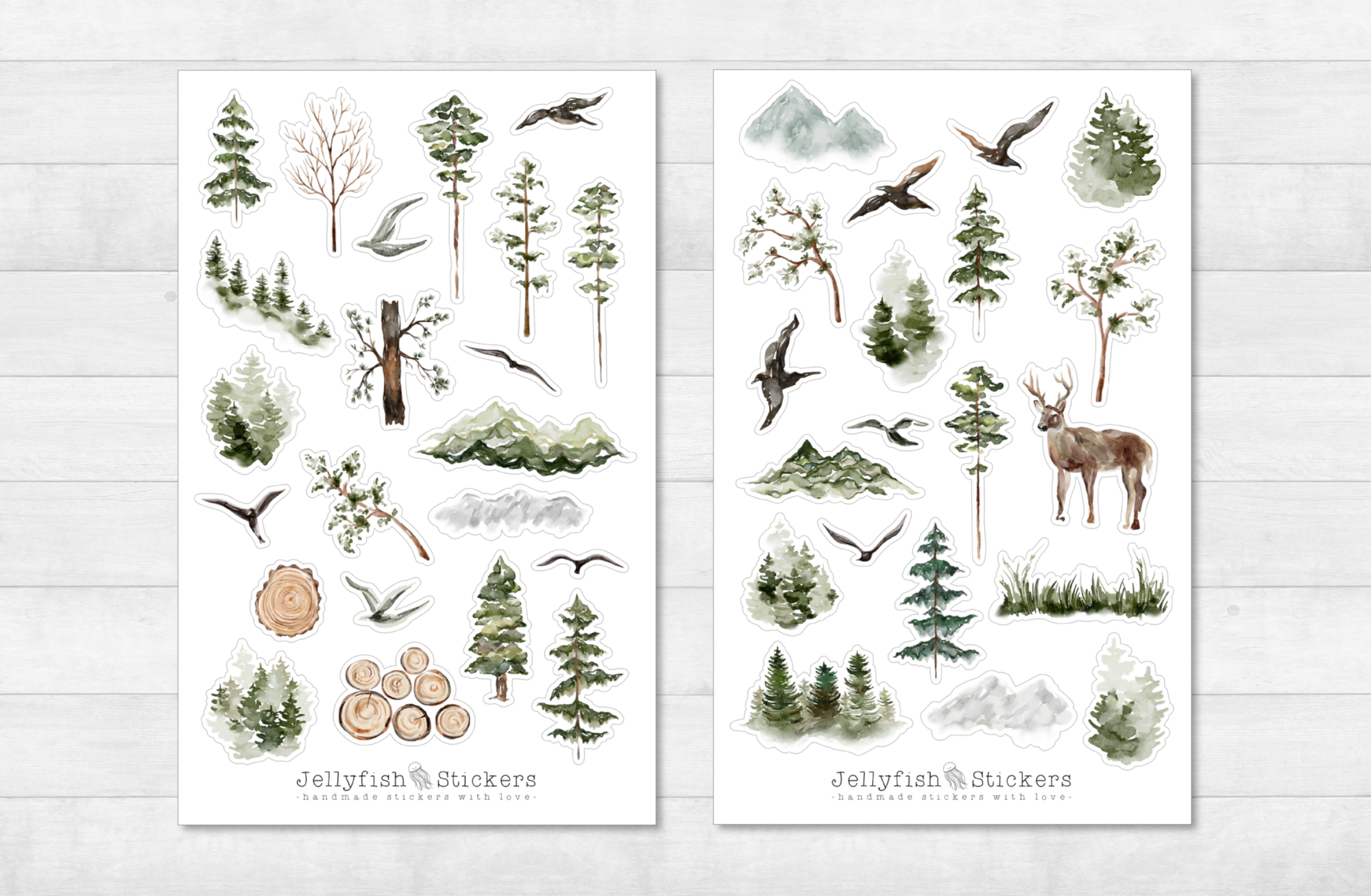 Wald Sticker Set