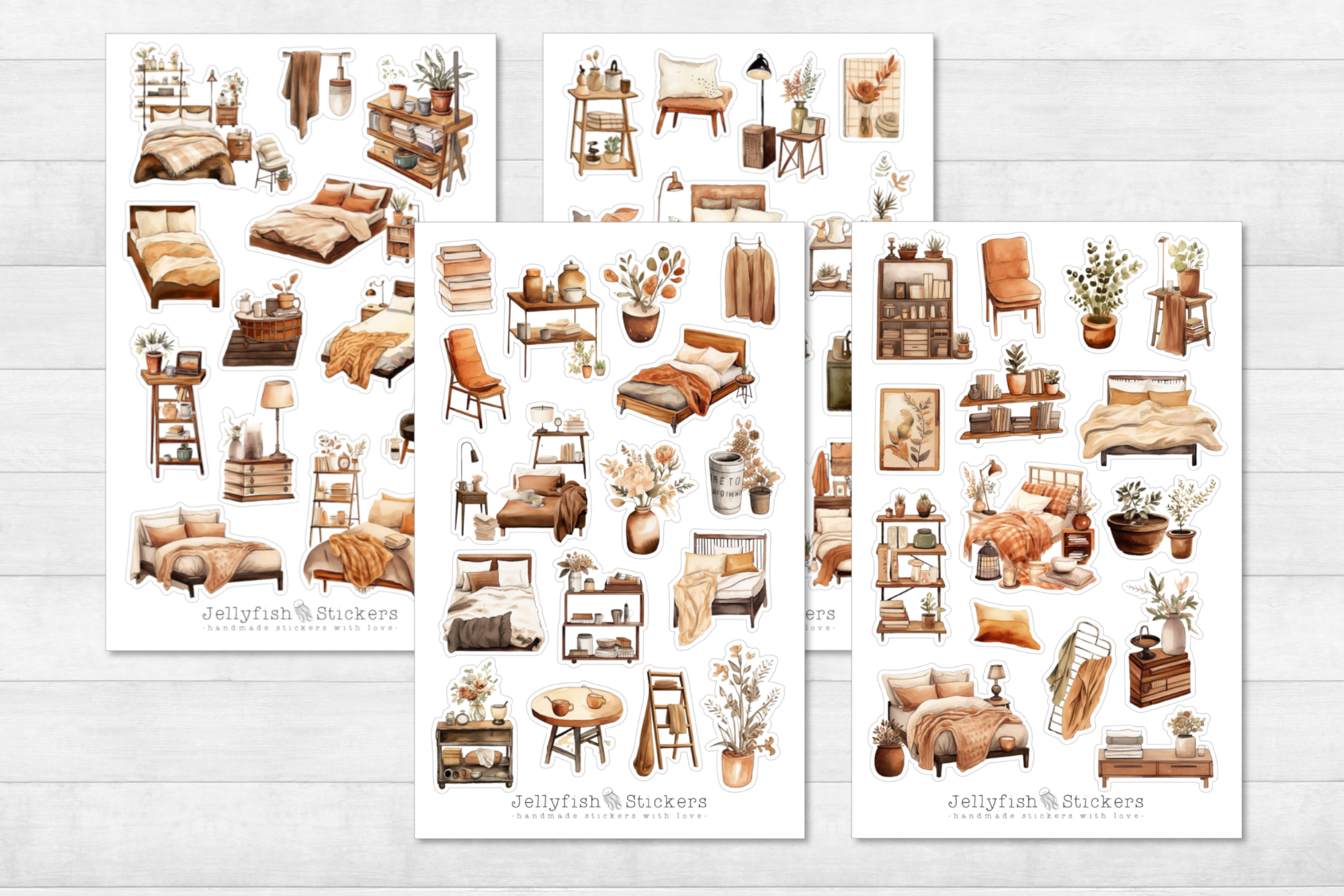 Gemütliches Zuhause Sticker Set