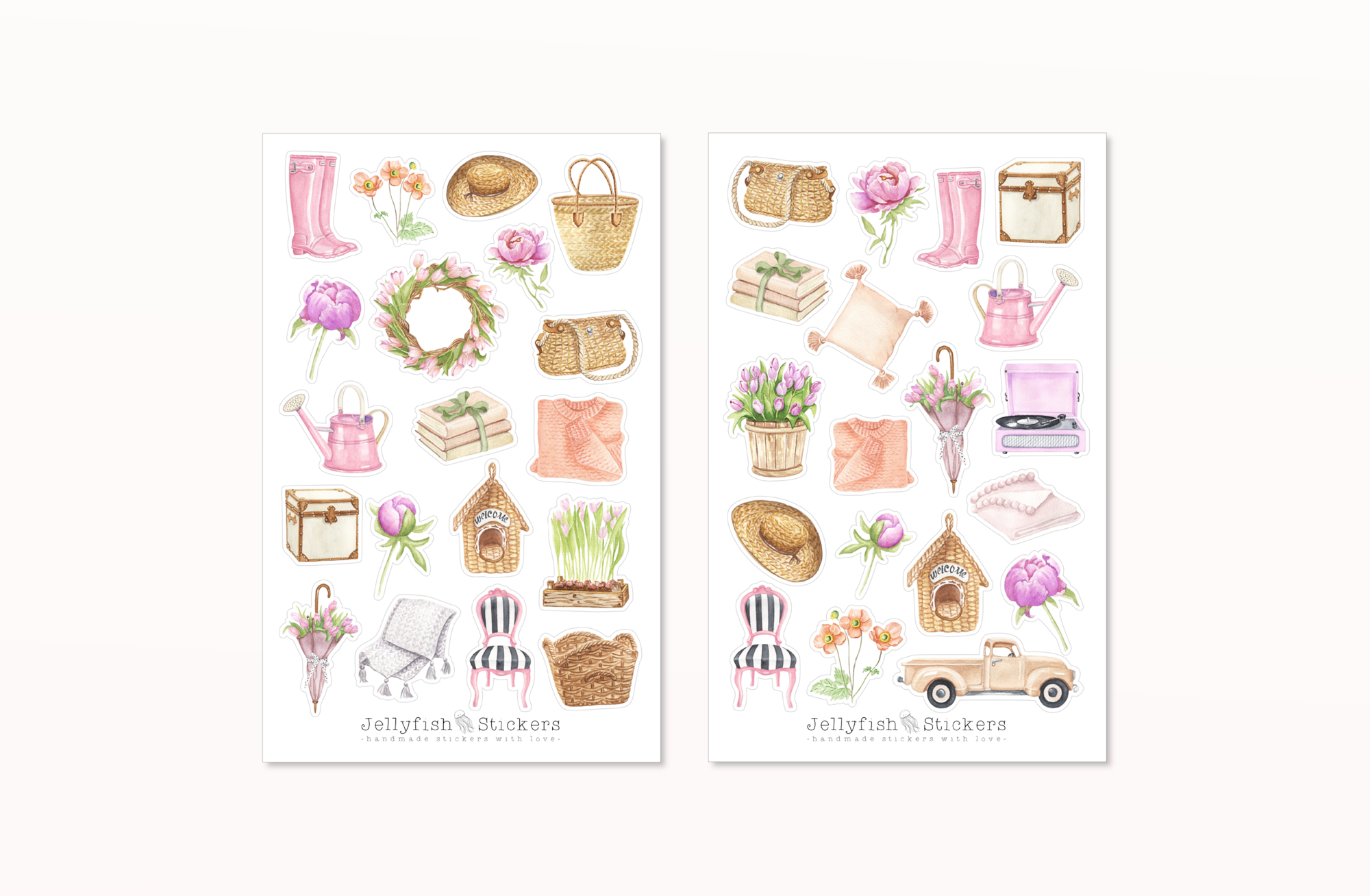 Frühling Sticker Set