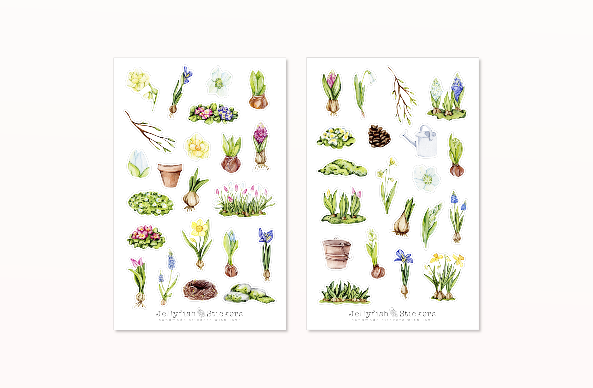 Frühling Sticker Set