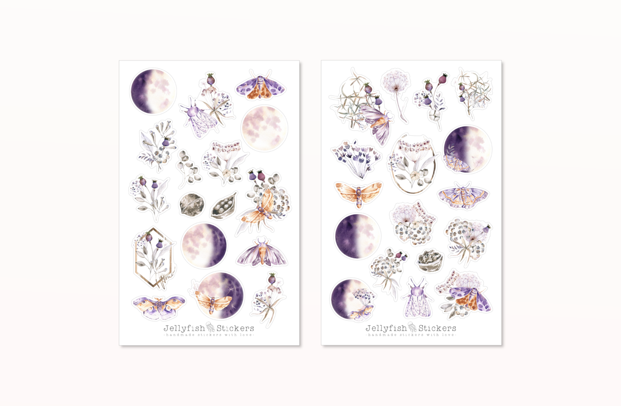 Moth Sticker Set