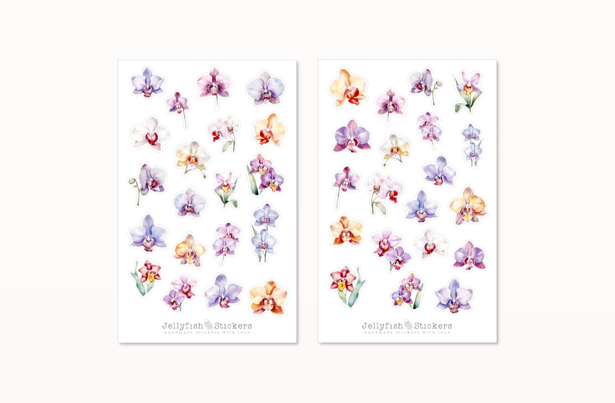 Orchideen Sticker Set