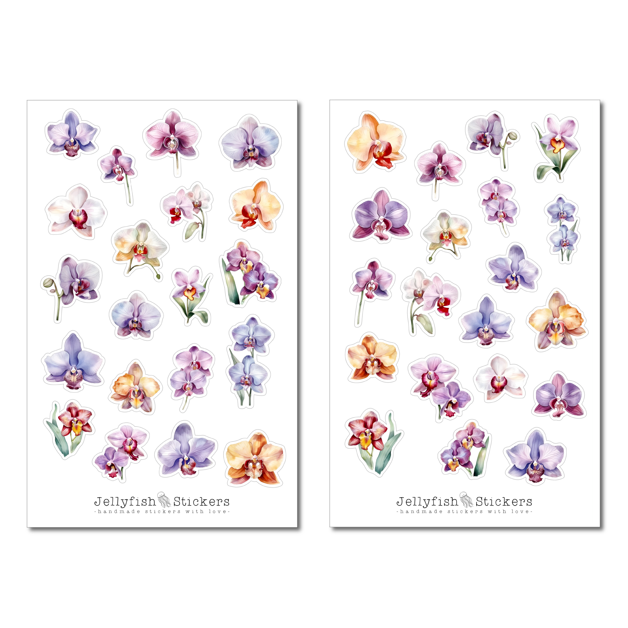 Orchideen Sticker Set