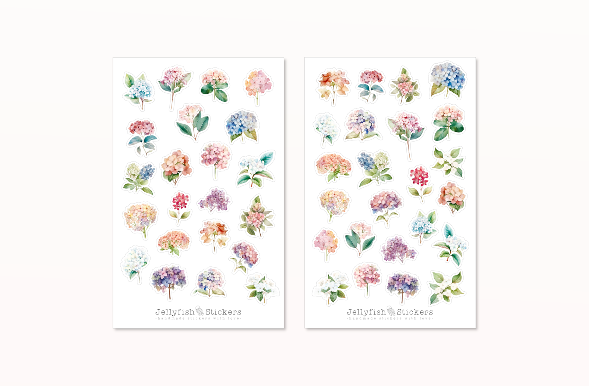 Hydrangea Sticker Set