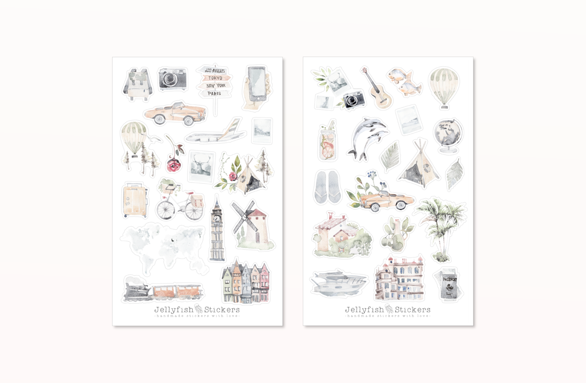 Reisen Sticker Set