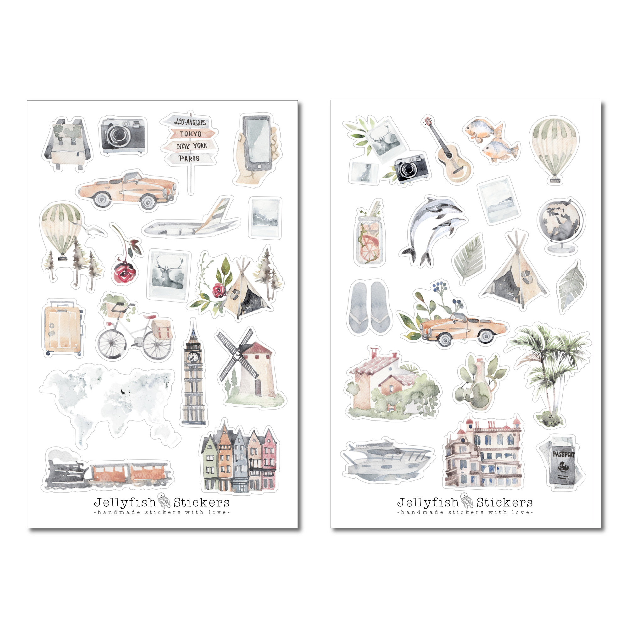 Reisen Sticker Set