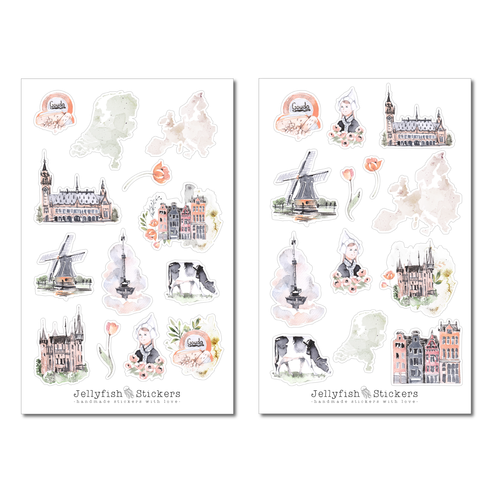 Niederlande Sticker Set