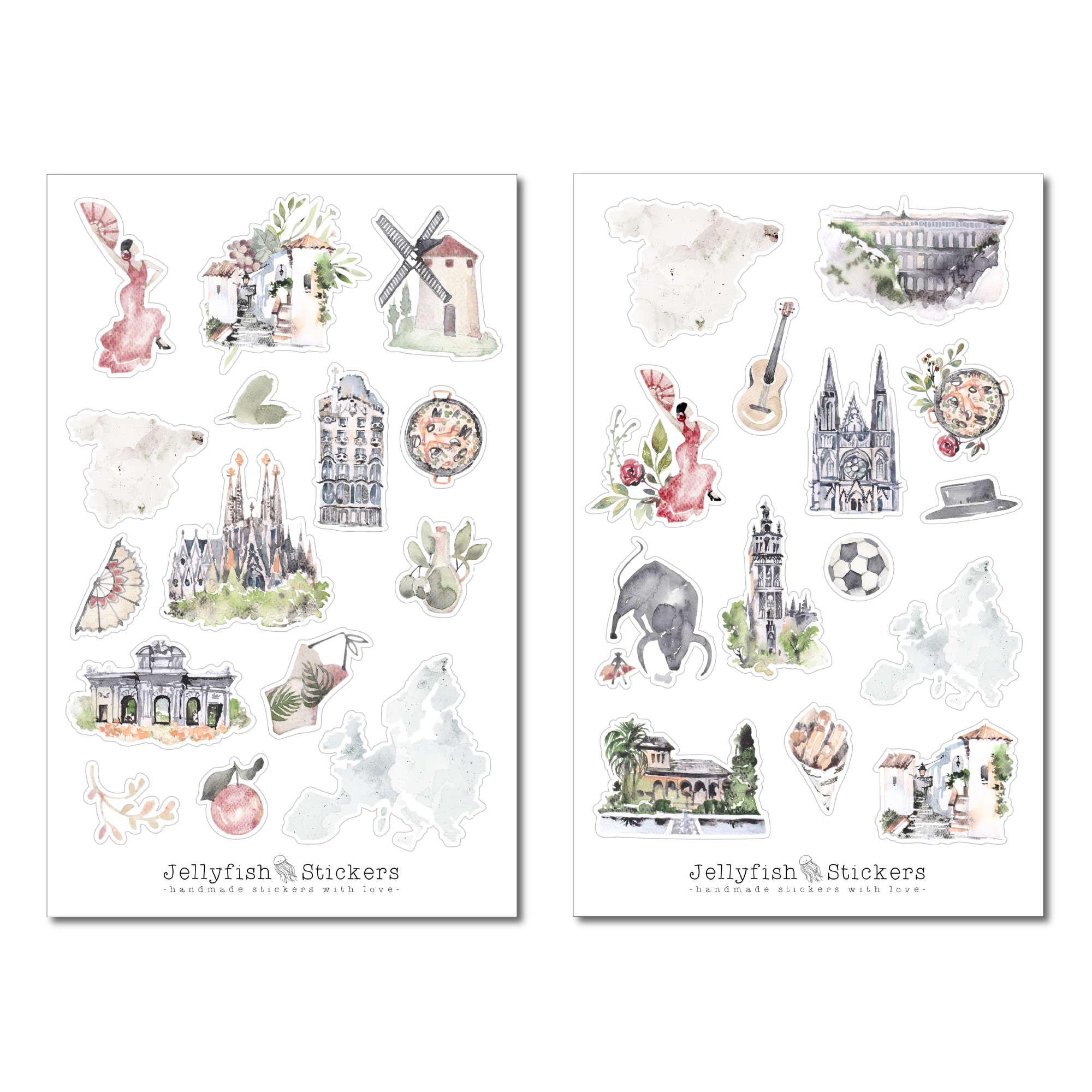 Spain Sticker Set