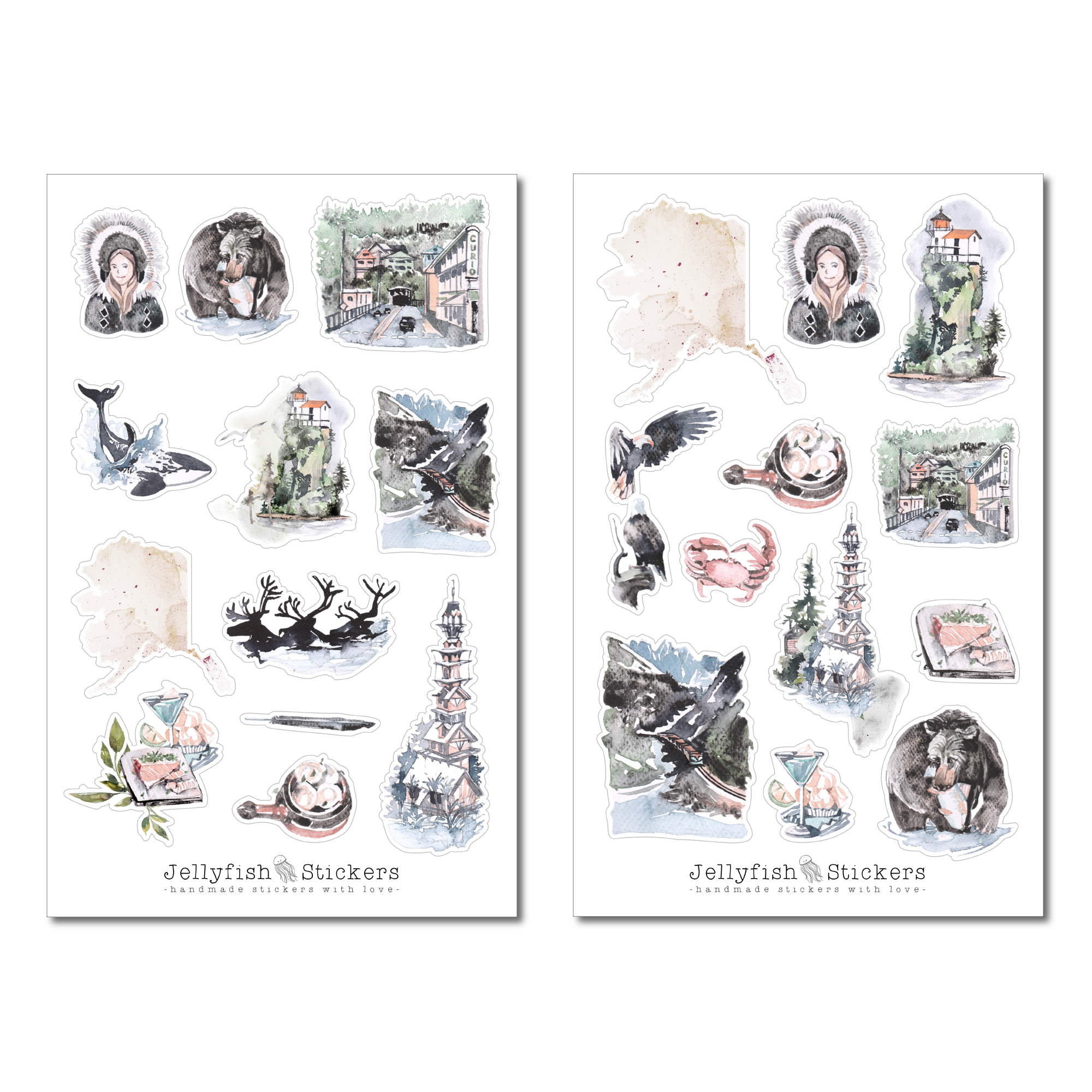 Alaska Sticker Set