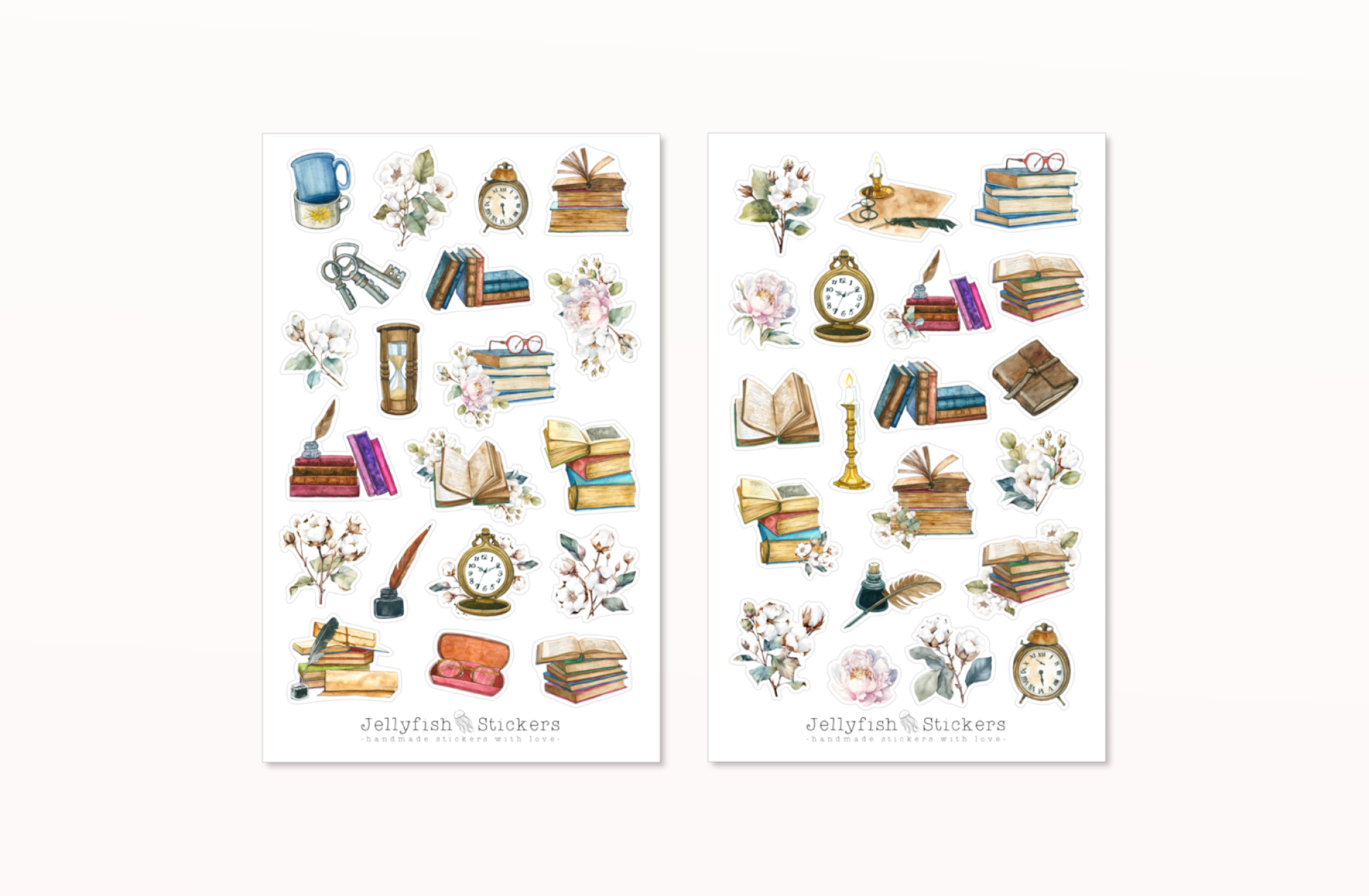 Books Sticker Set