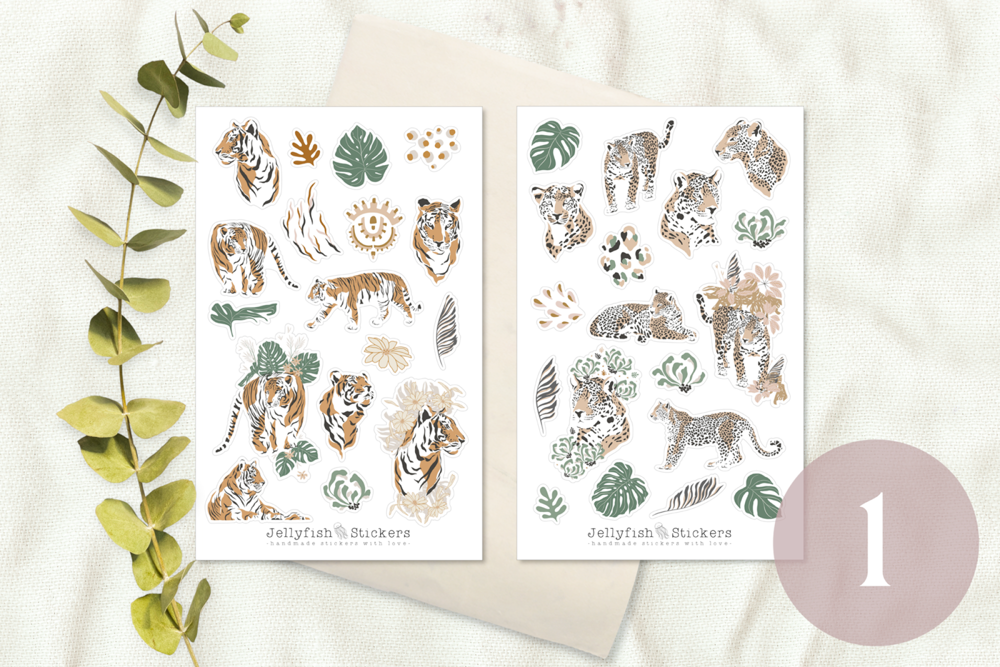 Wildtiere Afrika Sticker Set