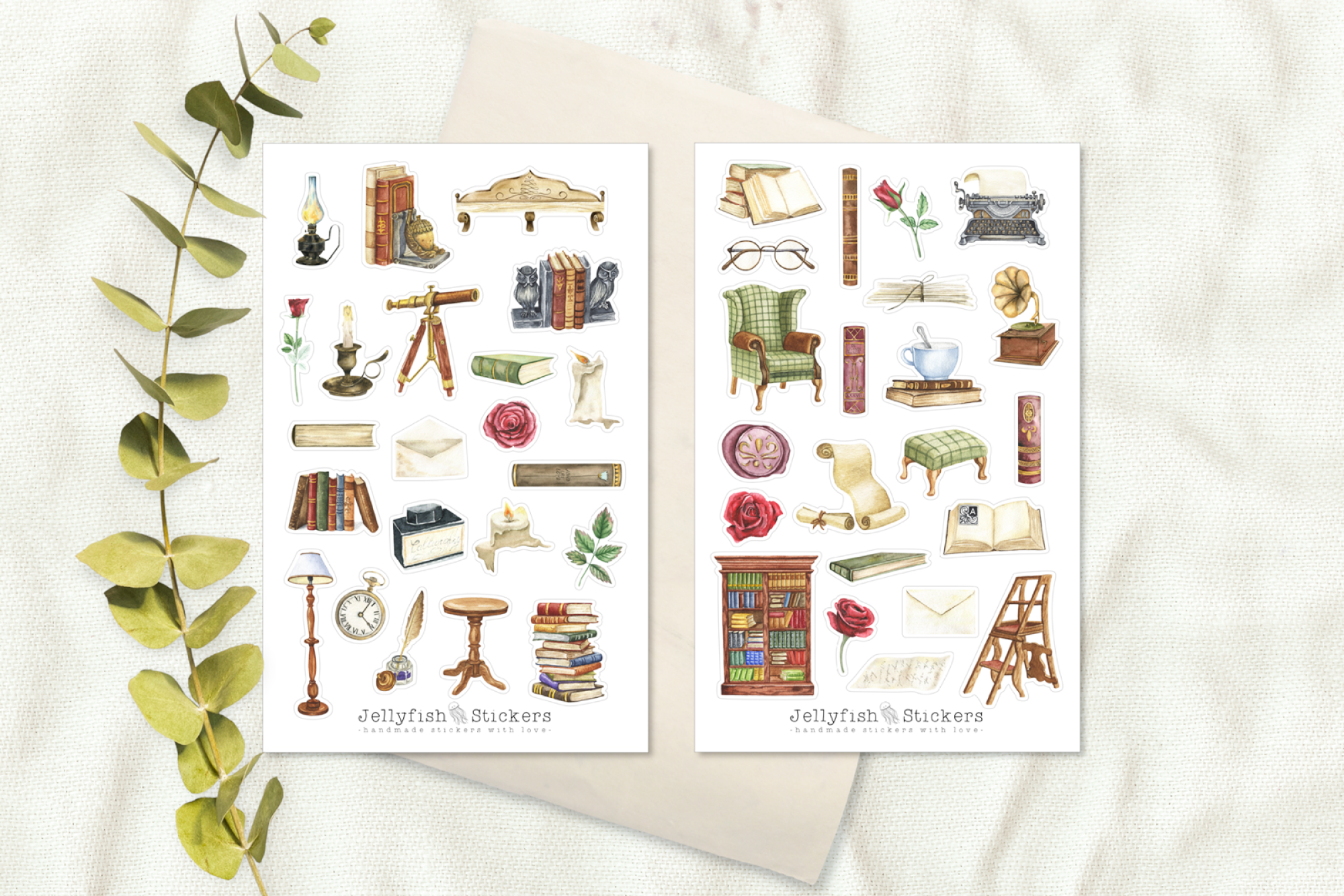 Vintage Sticker Set