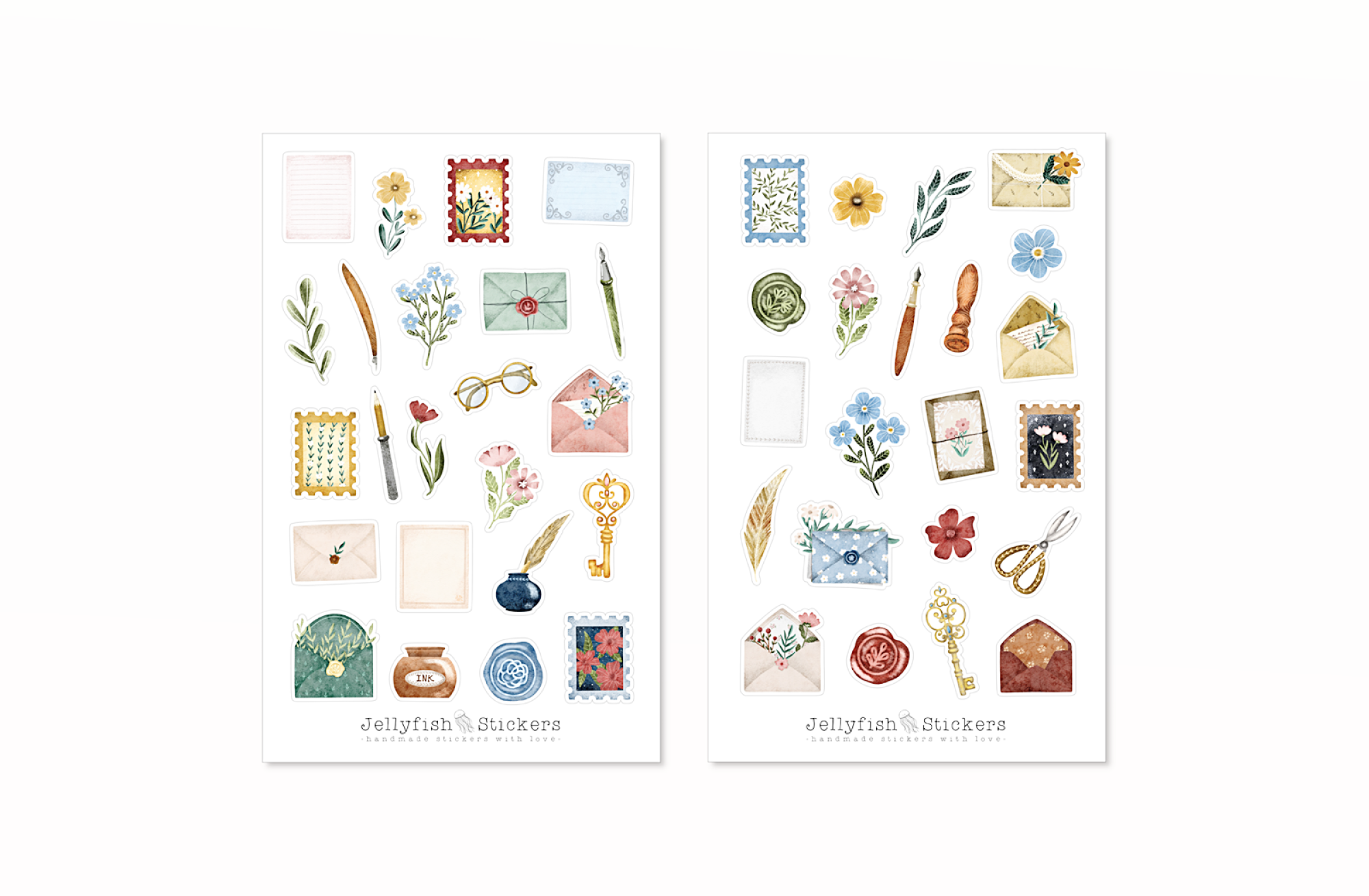 Briefe Sticker Set
