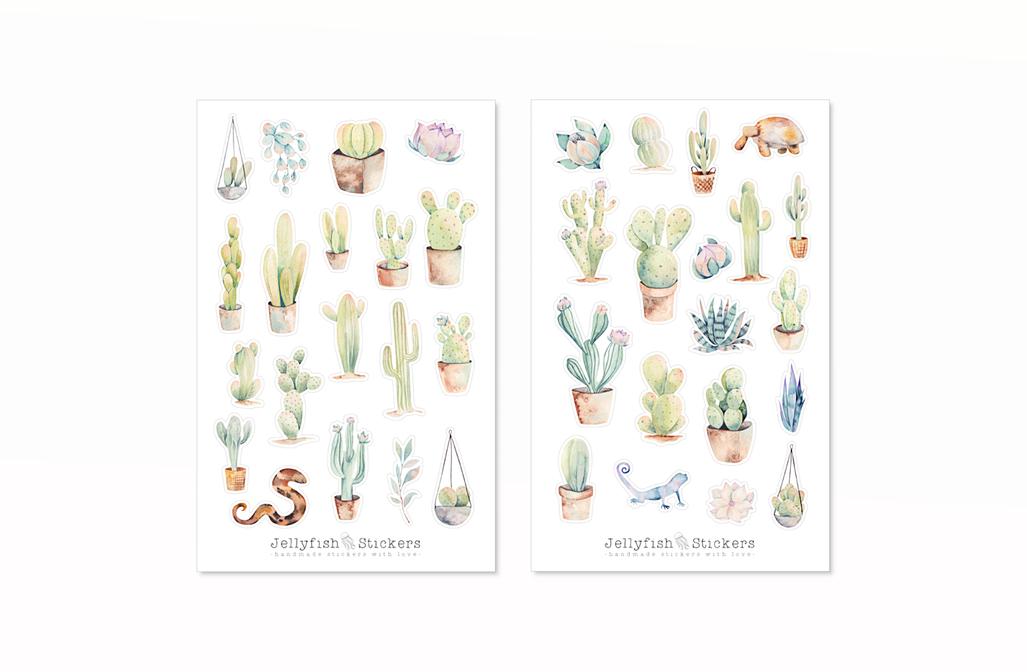 Kaktus Sticker Set