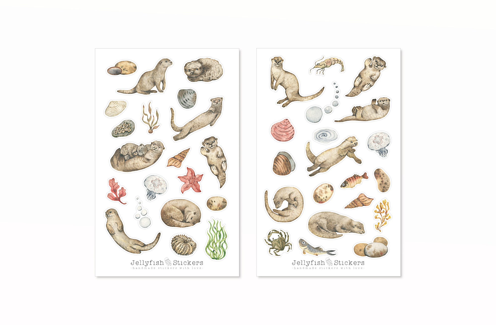 Otter Sticker Set