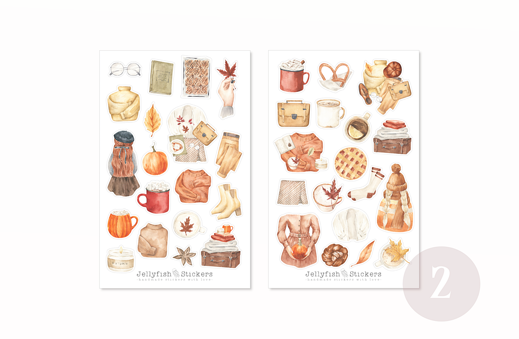 Herbst Sticker Set