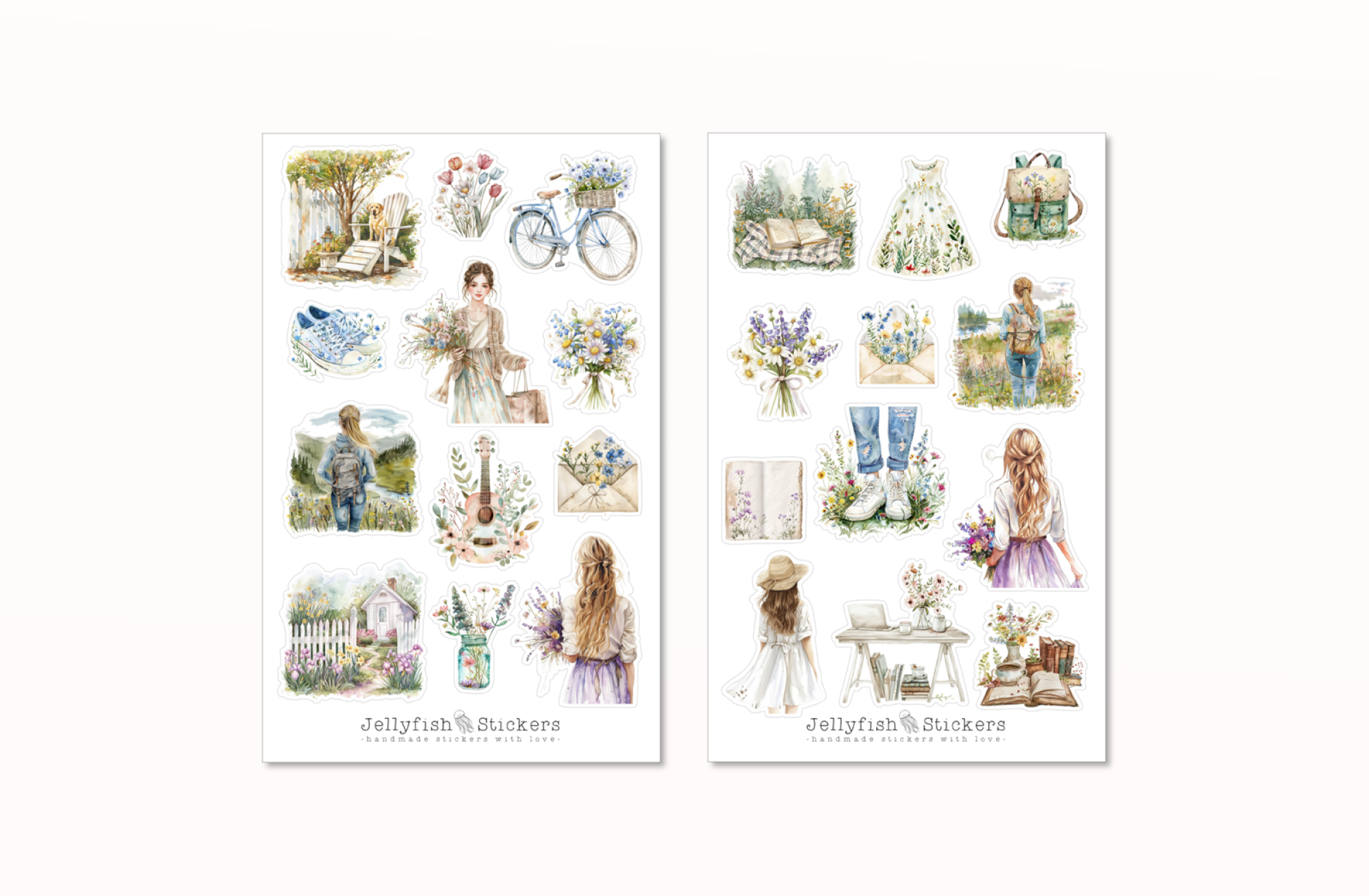 Frühling Sticker Set