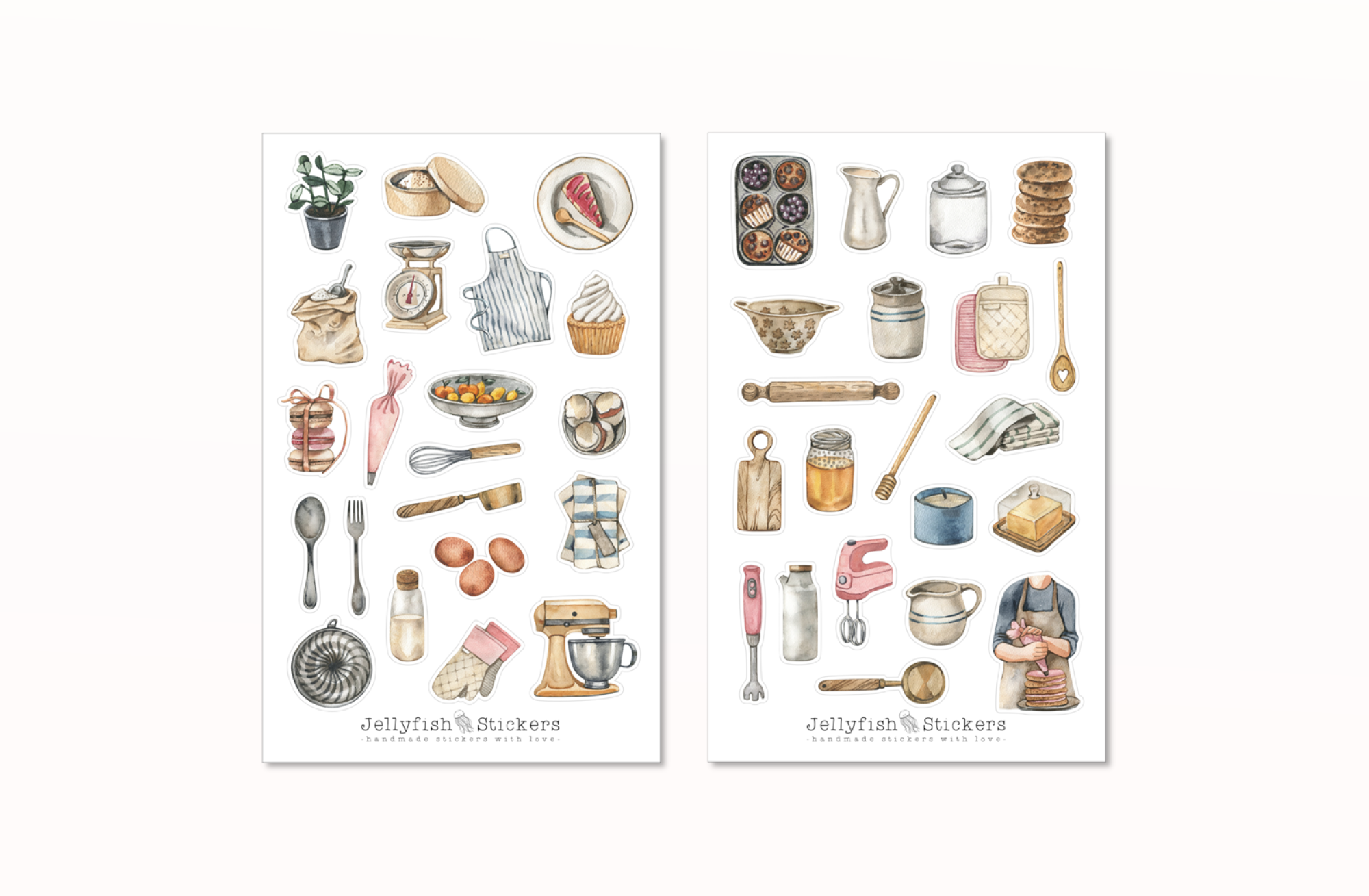 Backen Sticker Set