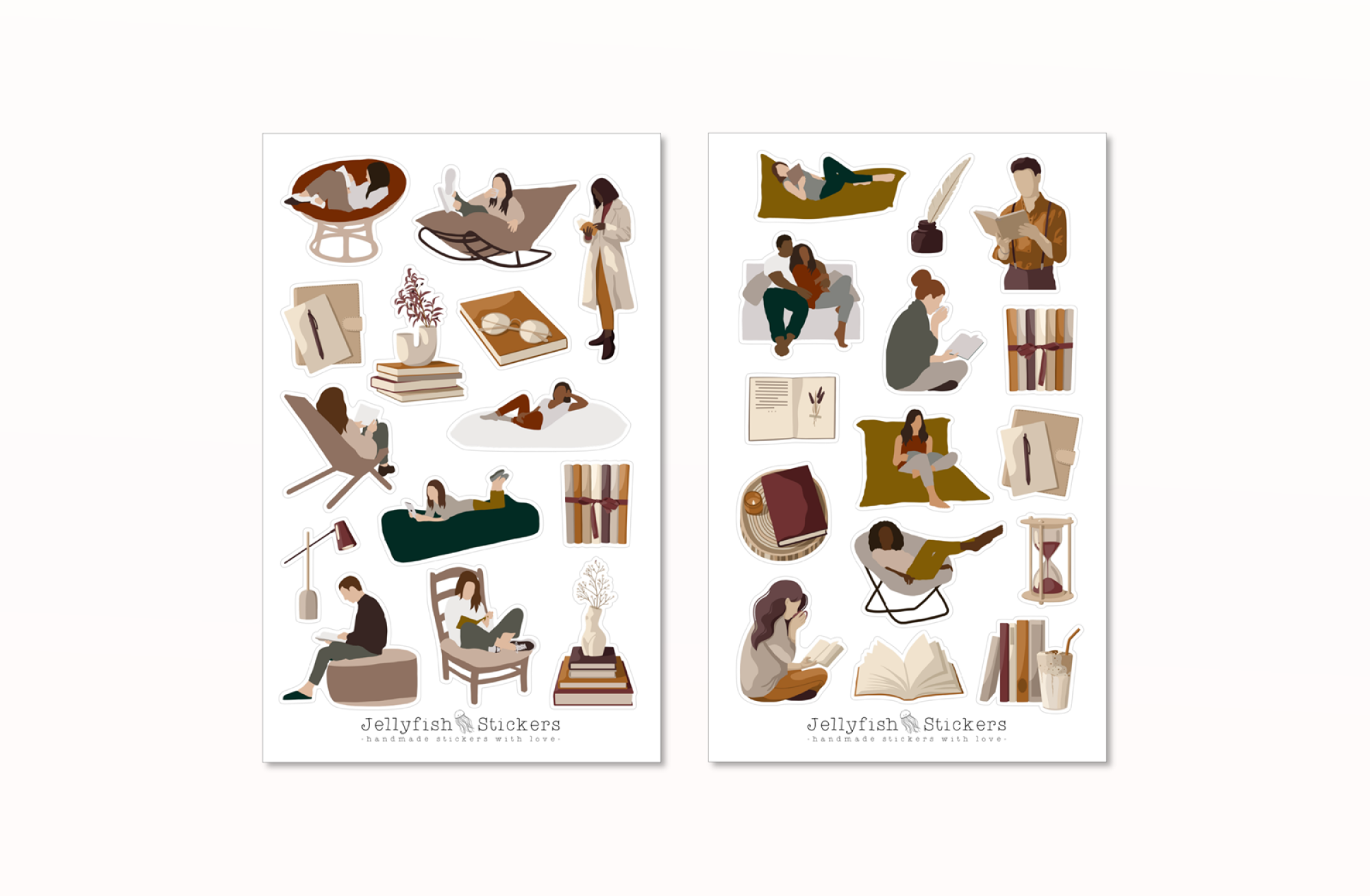 Bücher Sticker Set Bücher Sticker Set