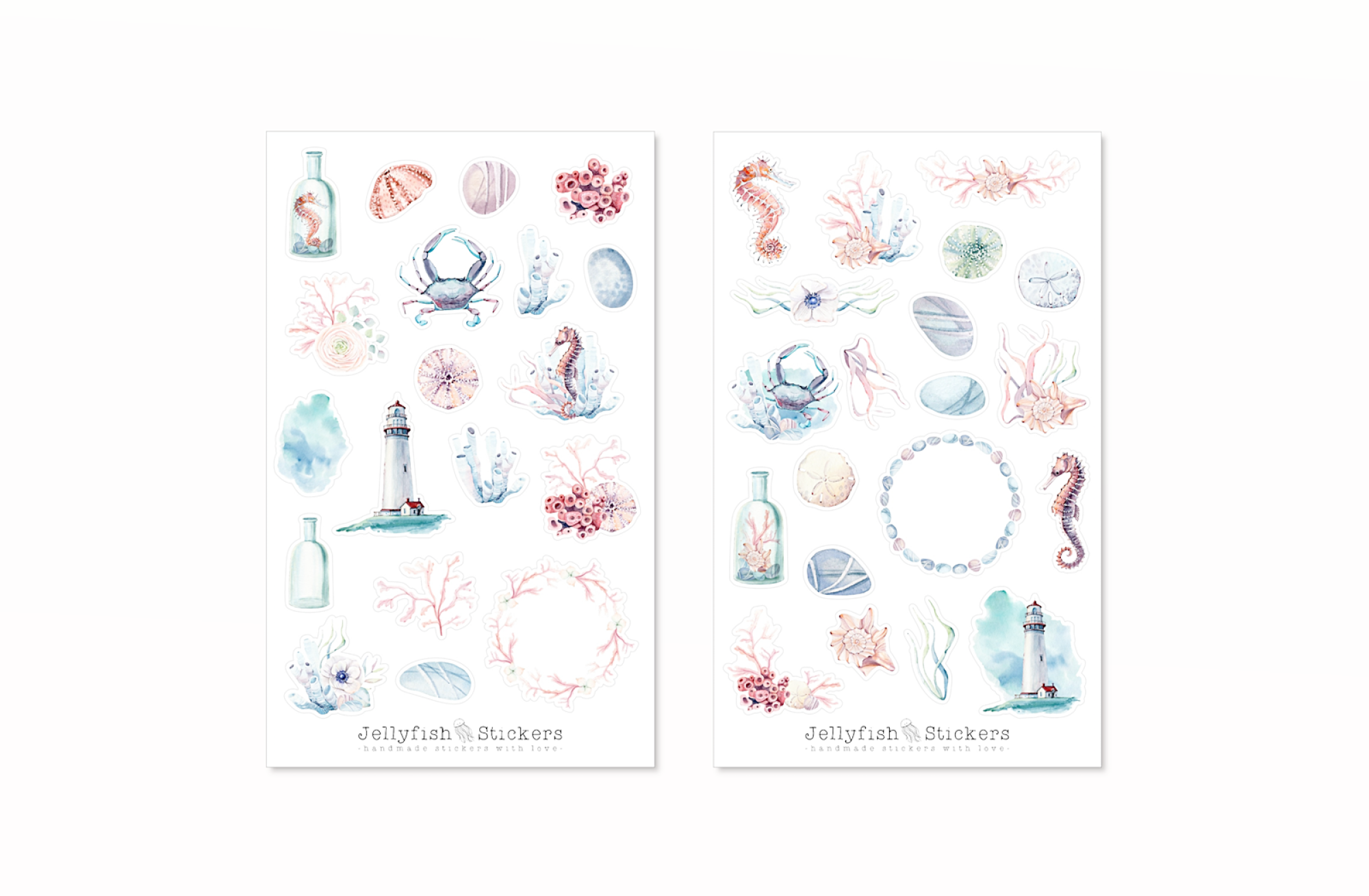 Meerestiere Sticker Set