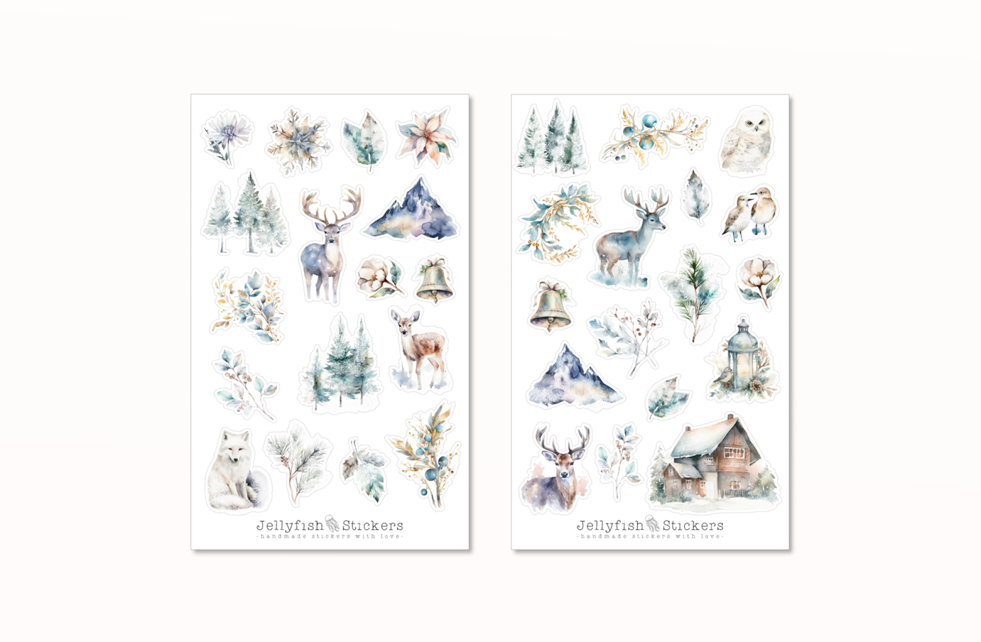 Winter Tiere Sticker Set Winter Tiere Sticker Set