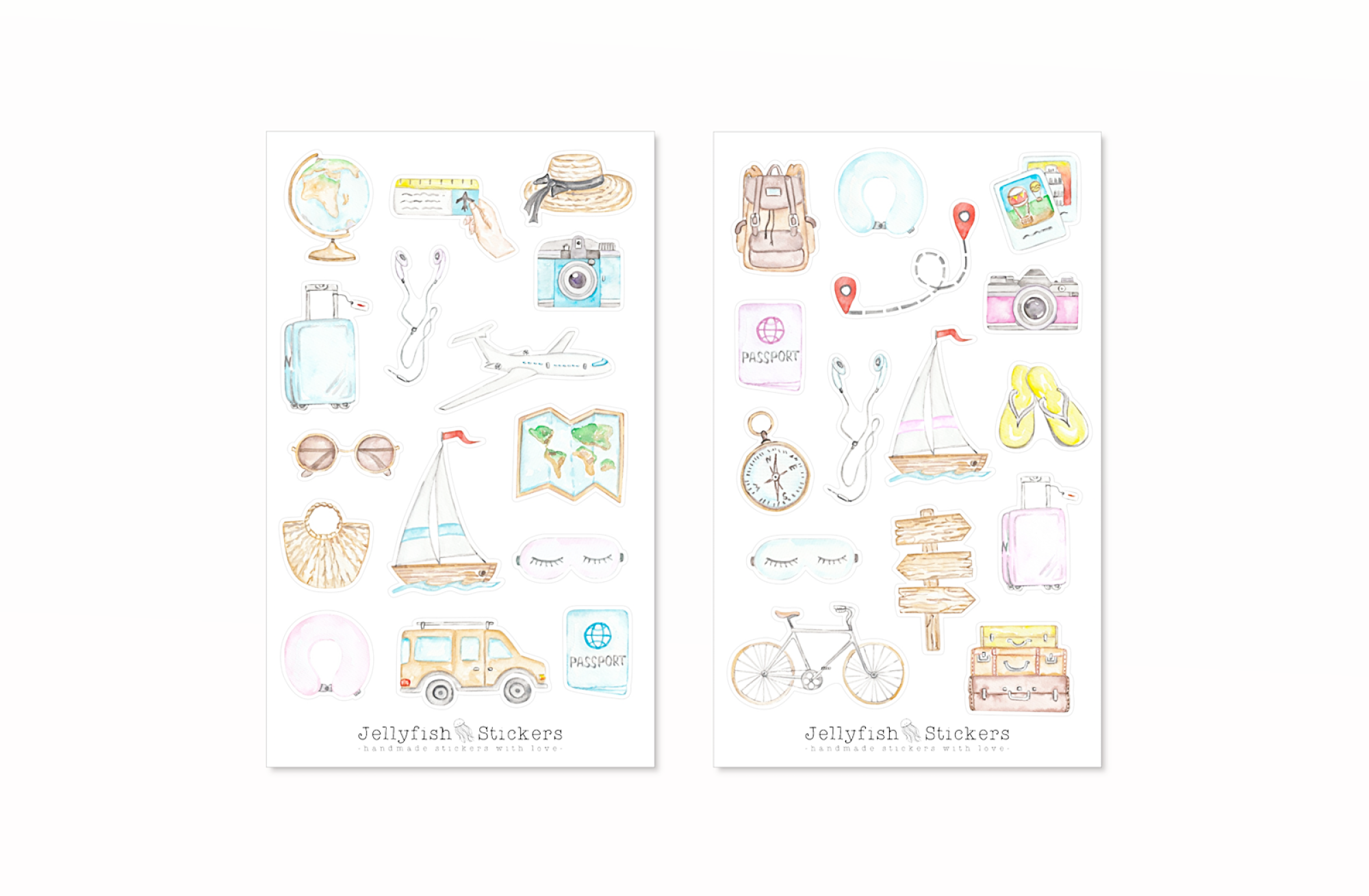 Urlaub Sticker Set