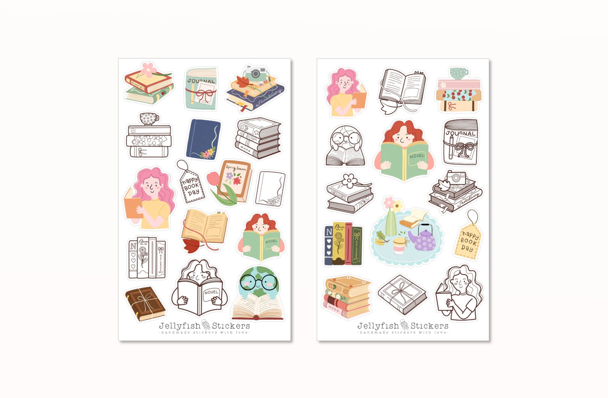 Books Sticker Set