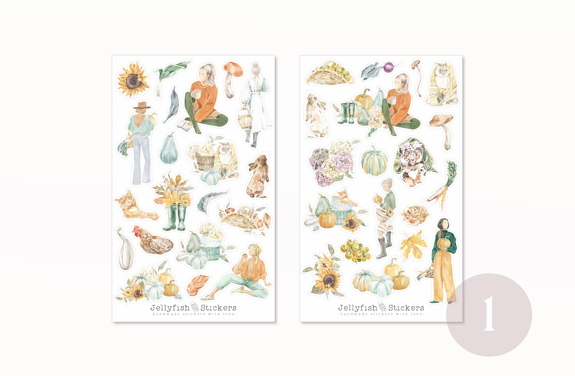 Herbst Sticker Set