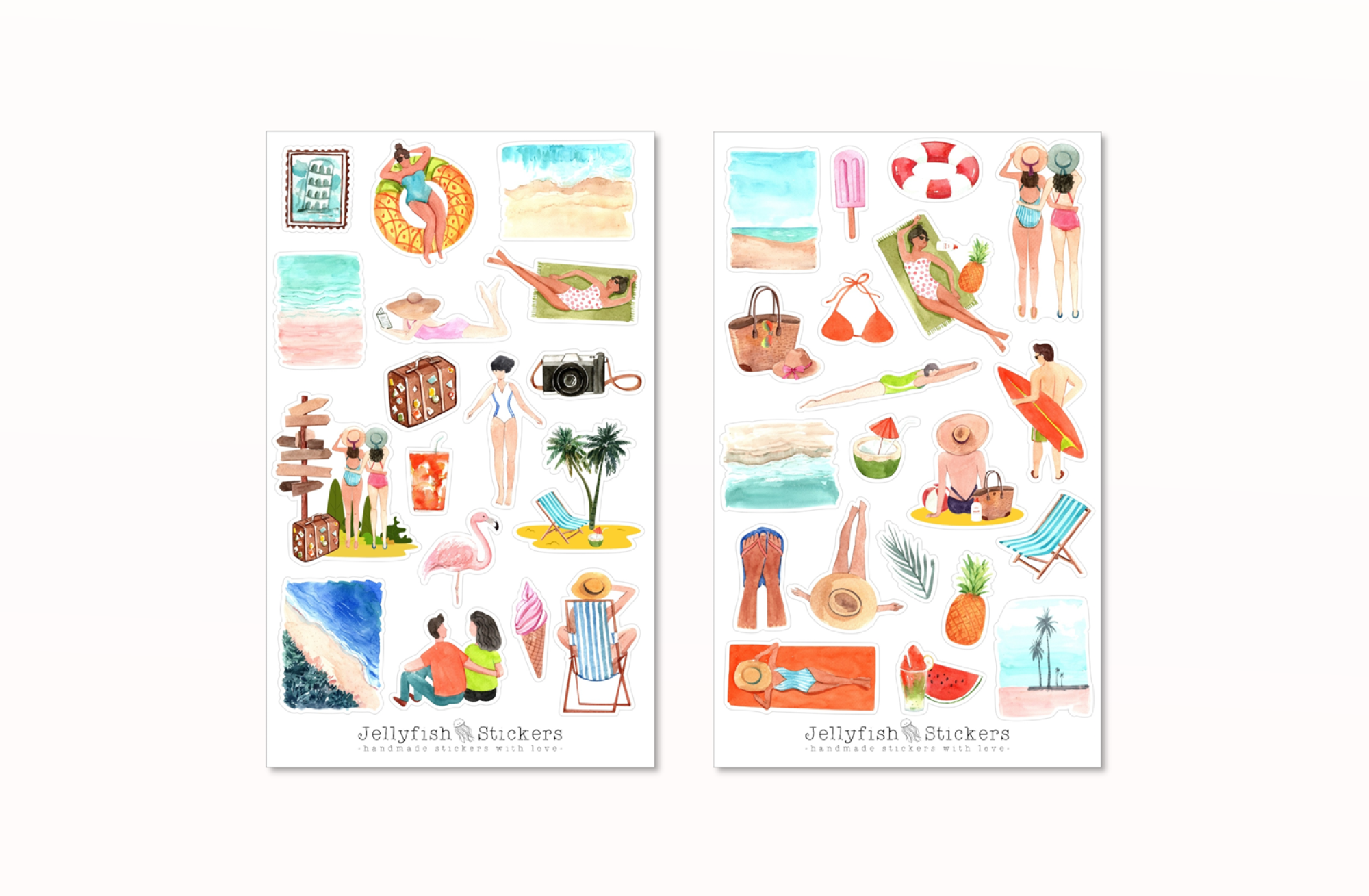 Urlaub Sticker Set
