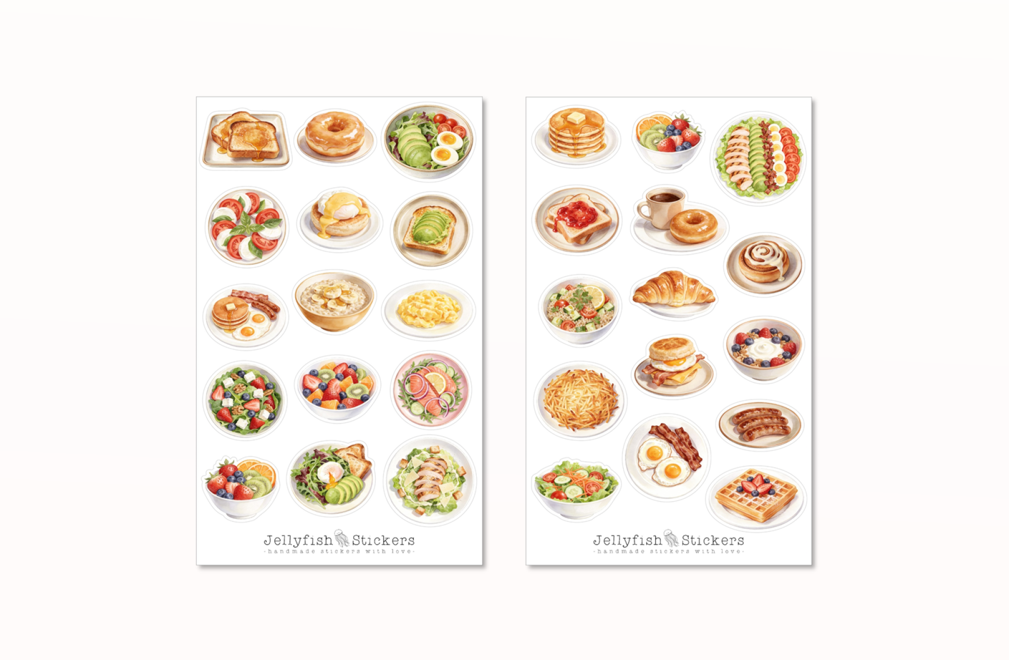 Frühstück Sticker Set