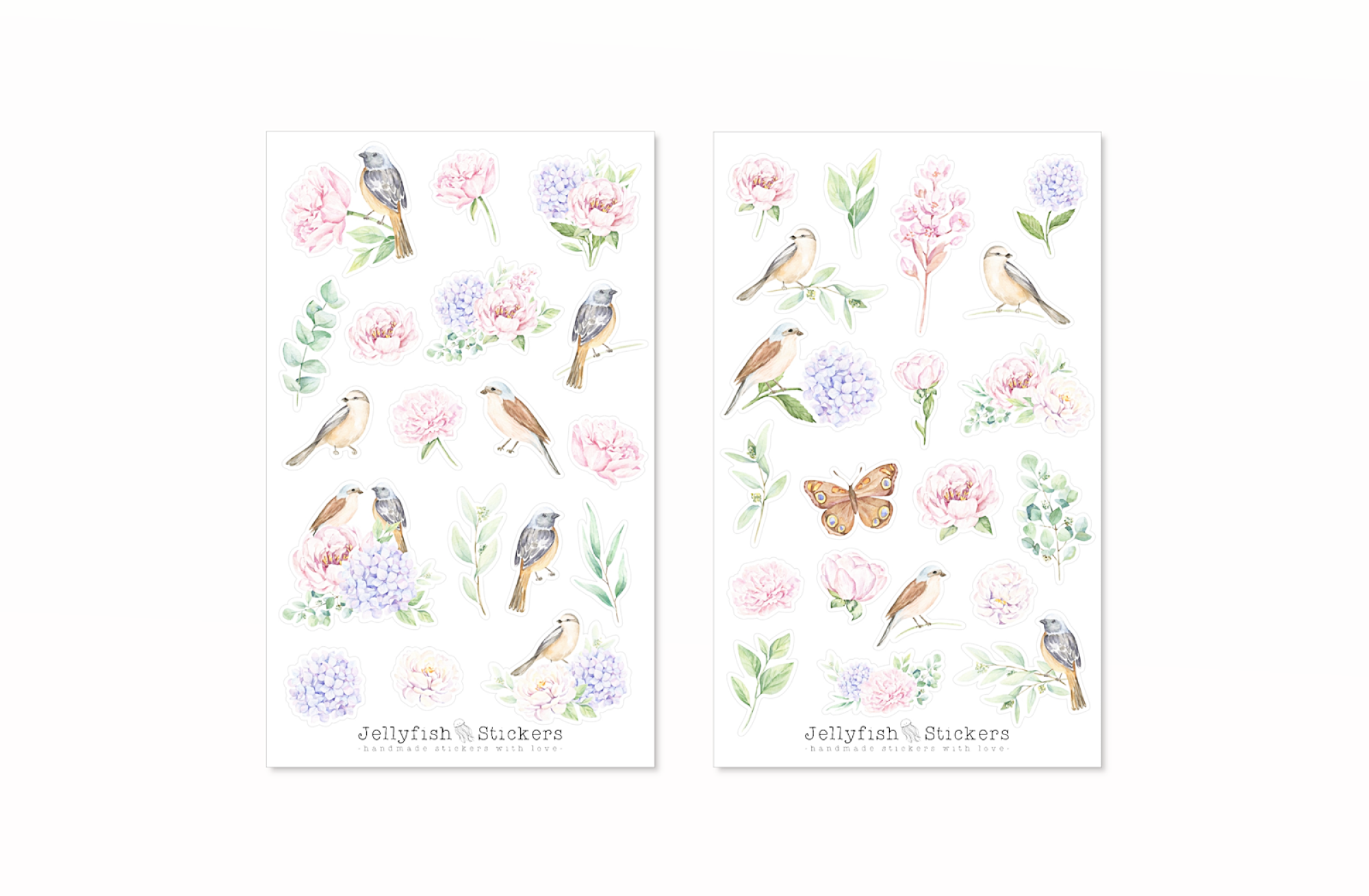 Vögel Sticker Set
