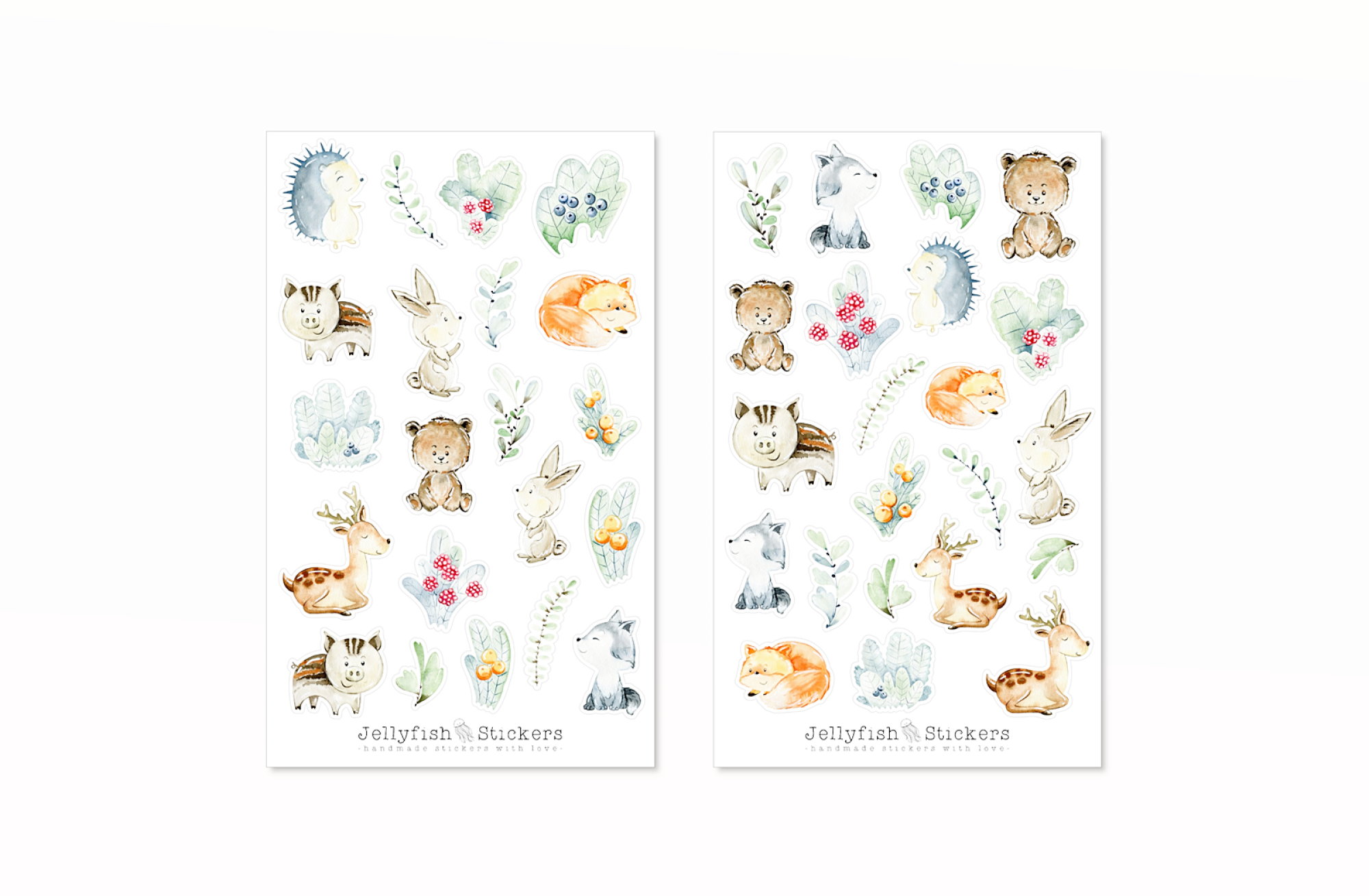 Waldtiere Sticker Set