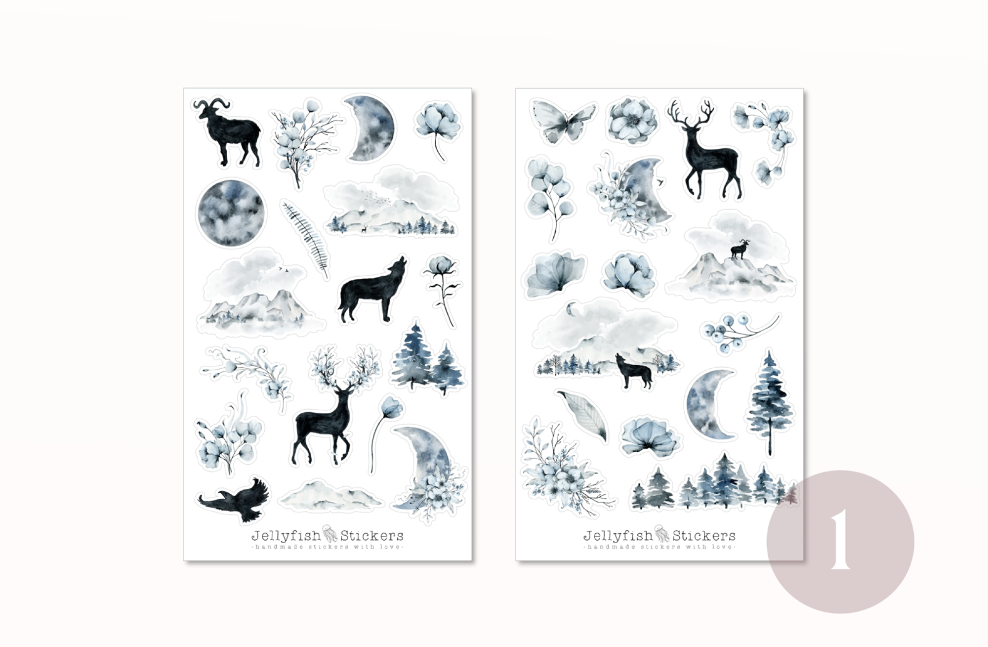 Waldtiere Sticker Set