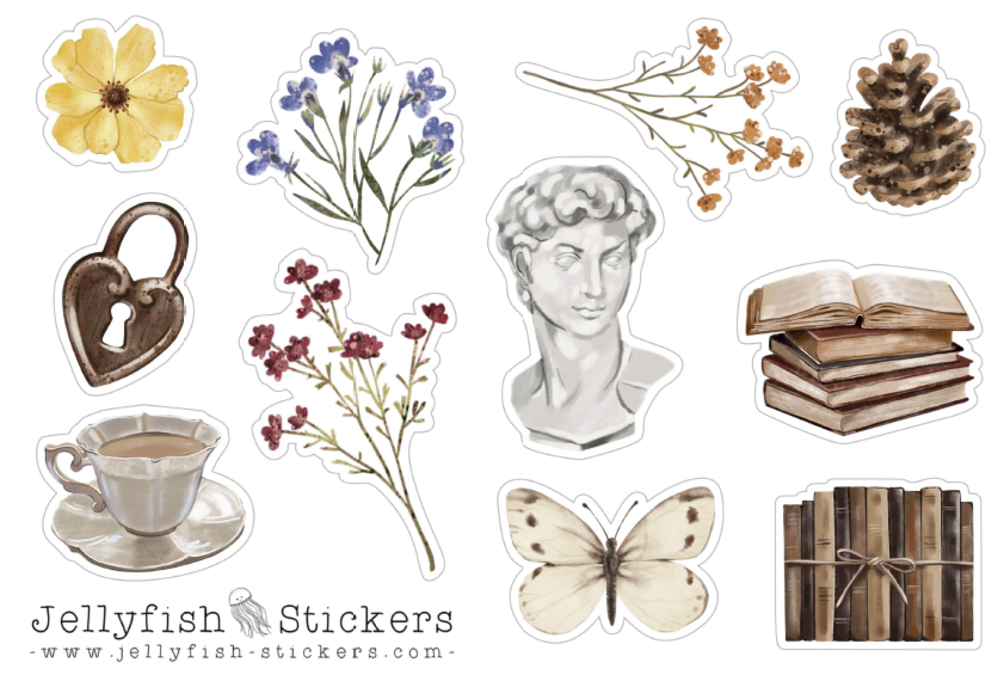 From 20EUR: Free Sticker Sheet "Wildflowers"
