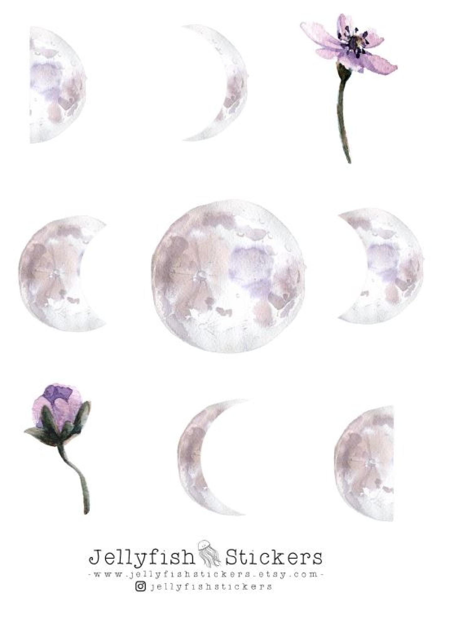 Gratis Mini-Stickerbogen "Mond"
