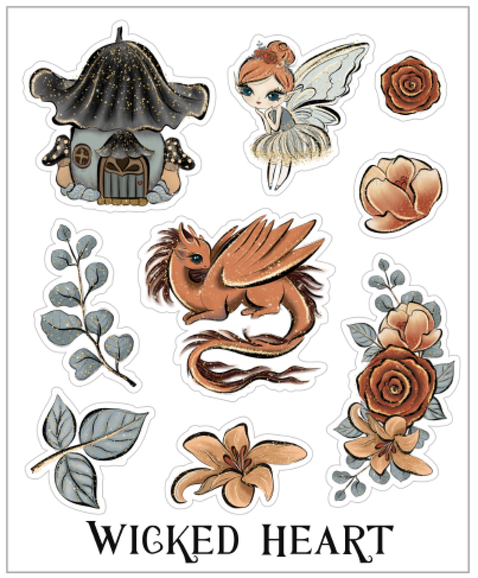 From 20EUR: Free Sticker Sheet "Fairies"