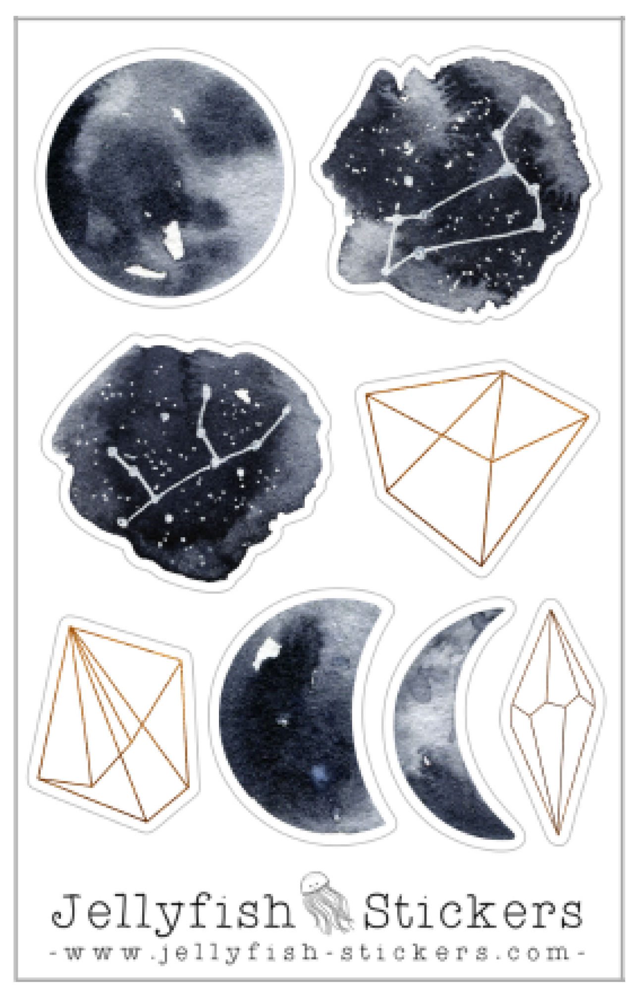 Free Mini Sticker Sheet "Moon"