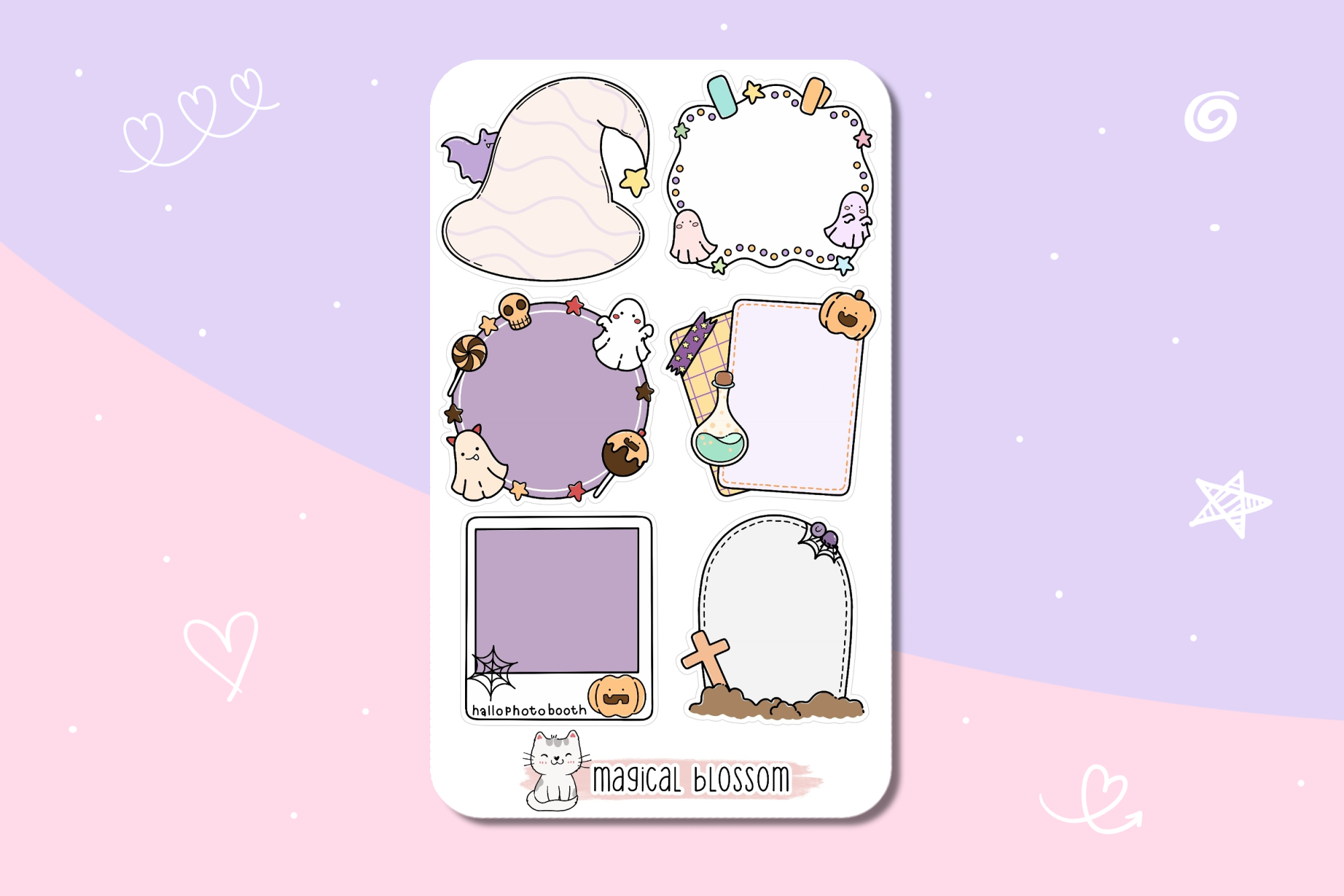 Halloween Stickerbogen