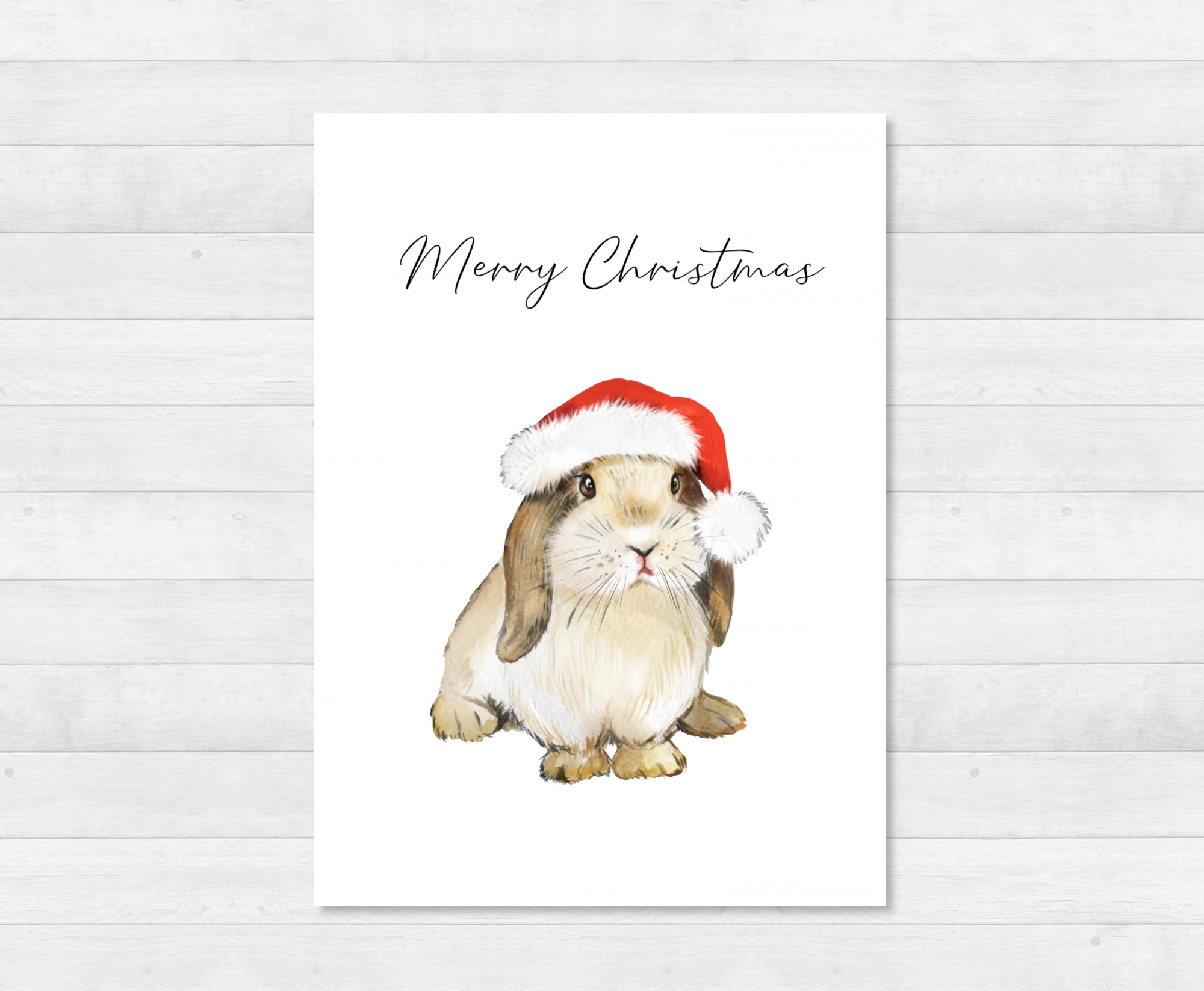 Christmas Bunny Postcard - DIN A6