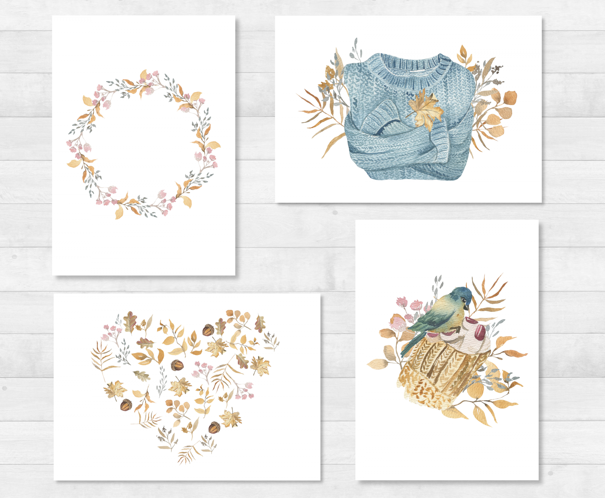 Herbst Postkarten Set - DIN A6