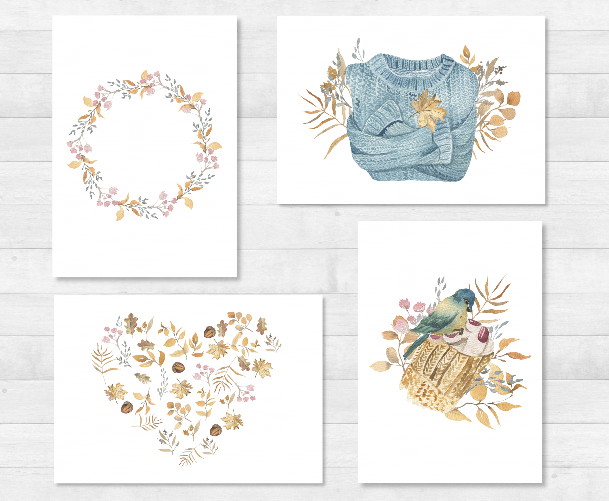 Autumn Postcards Set - DIN A6