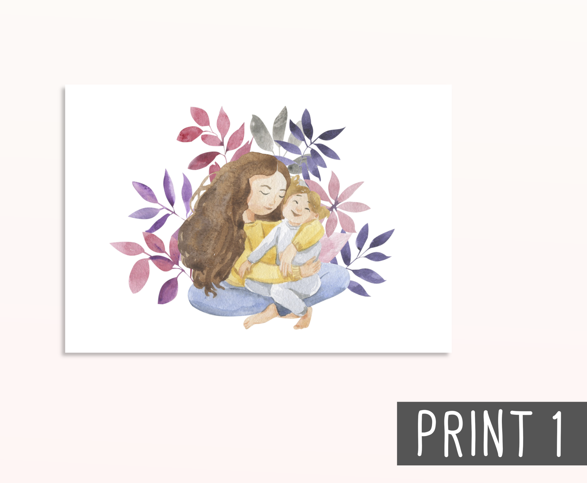 Mother and Daughter Postcards Set - DIN A6