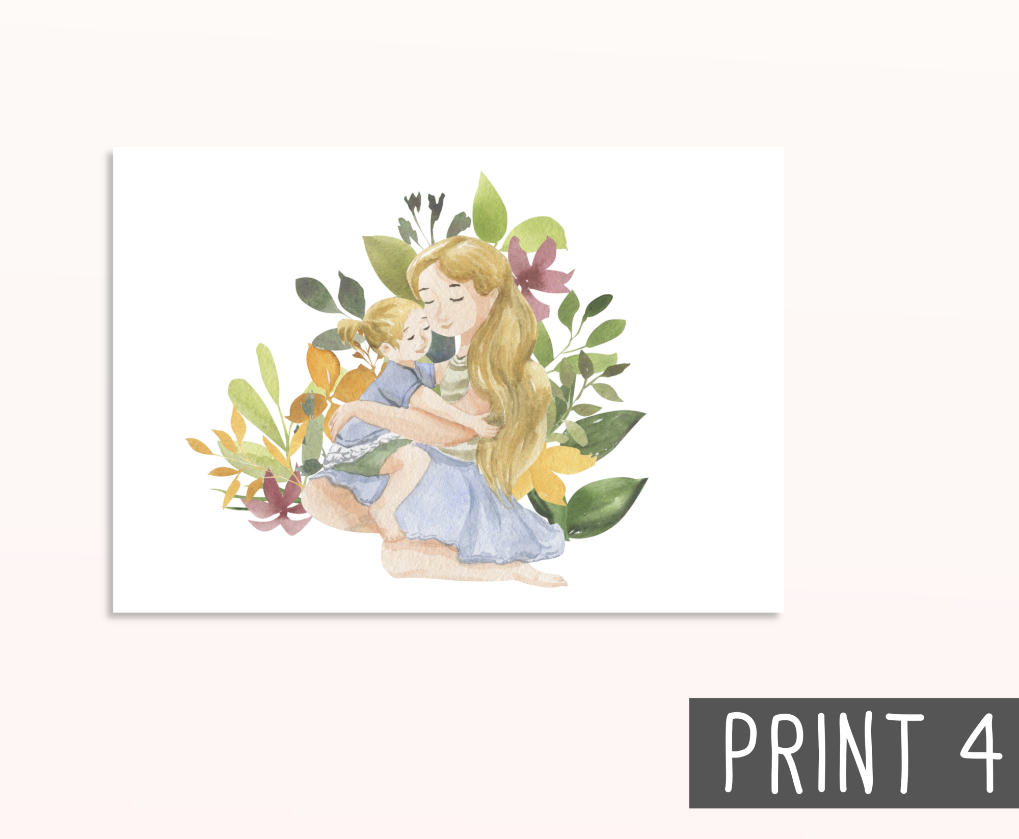 Mother and Daughter Postcards Set - DIN A6
