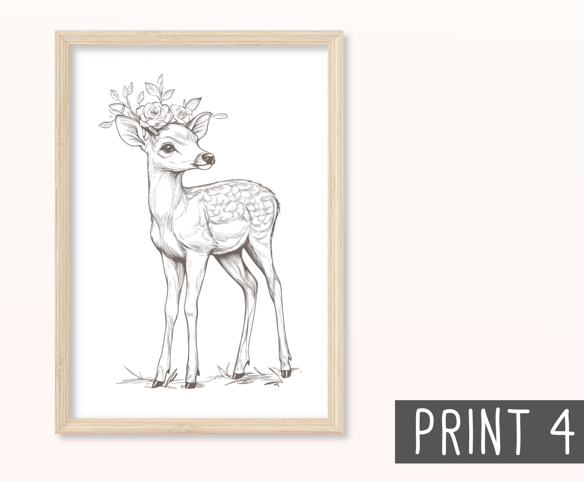 Poster Baby Waldtiere