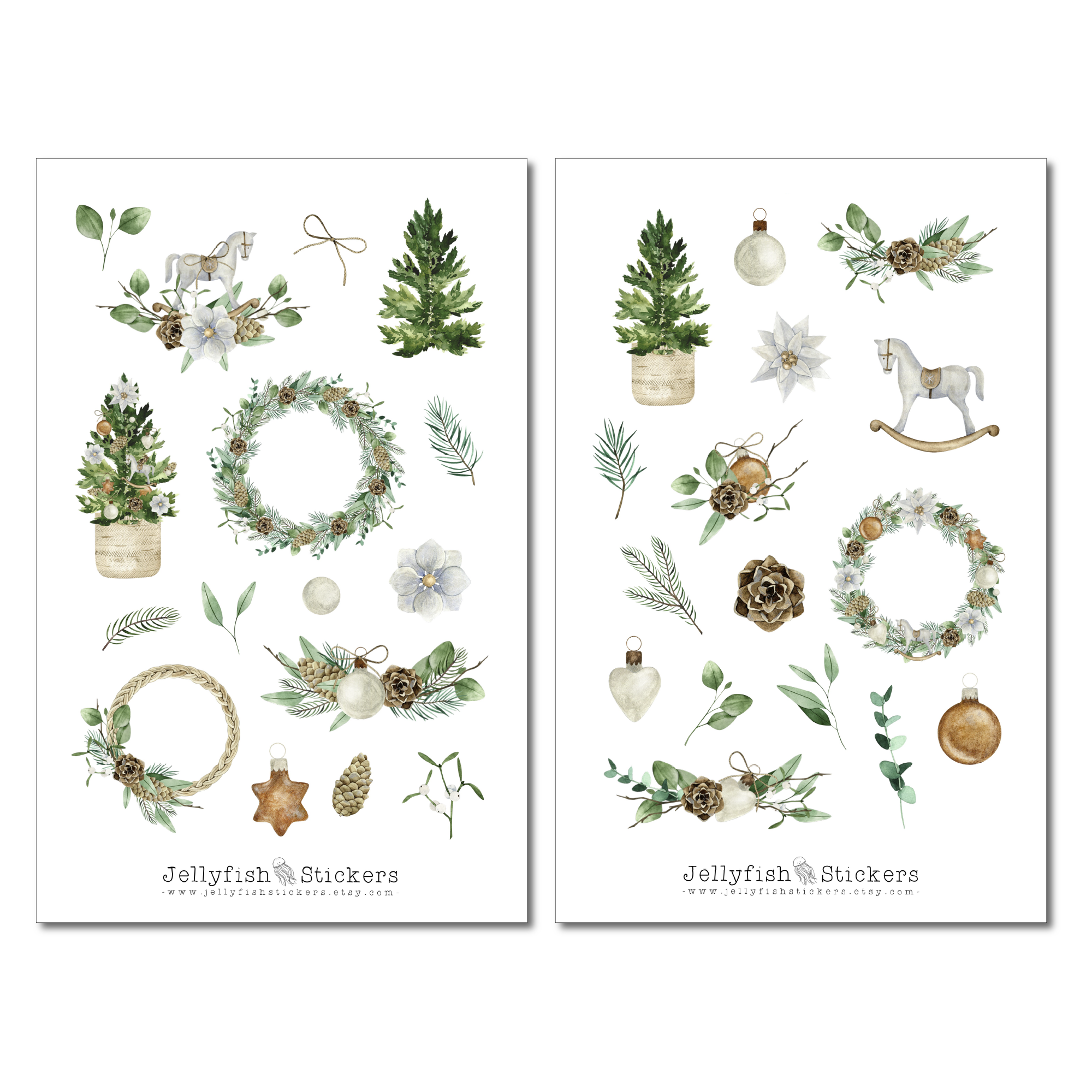 Weihnachten Sticker Set